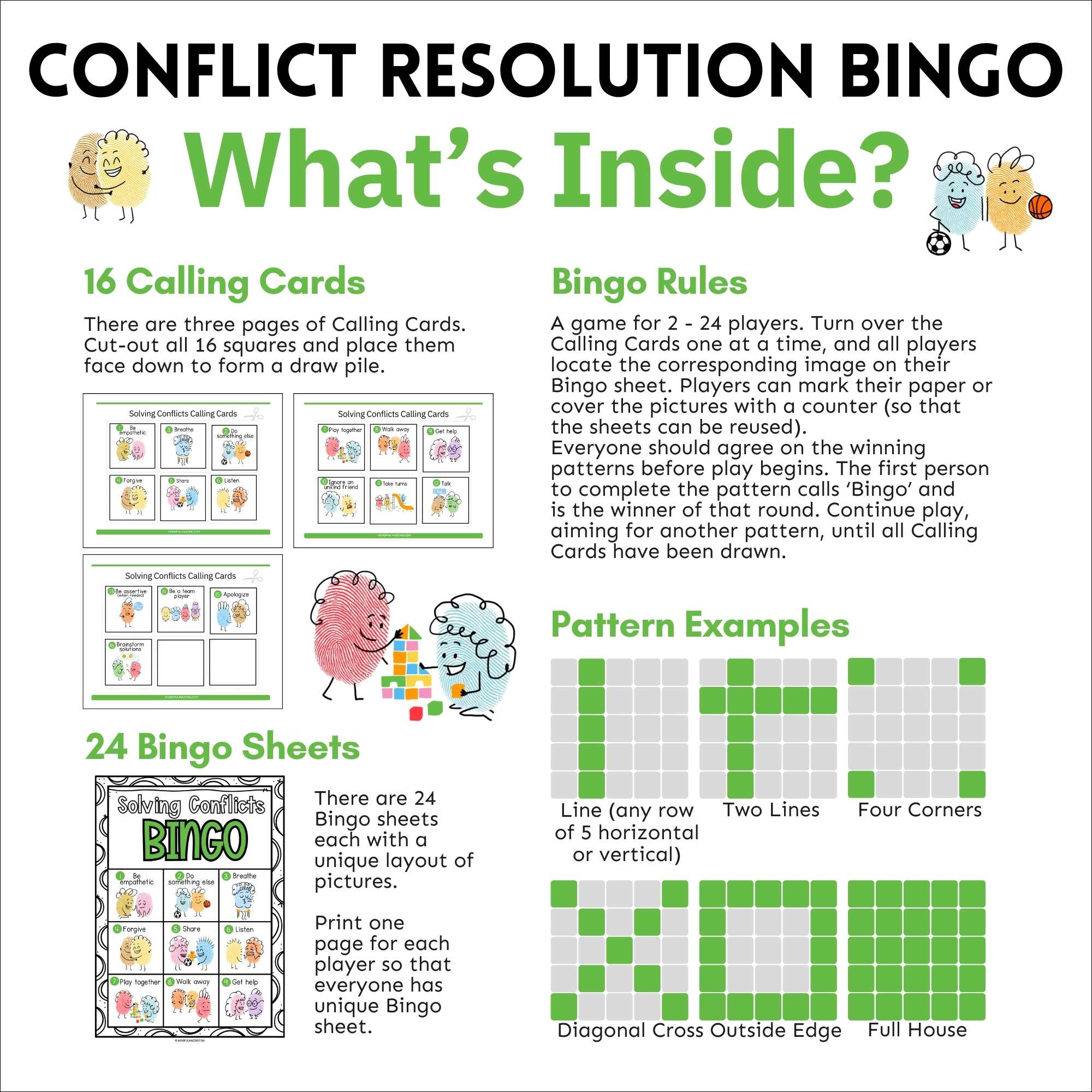 Conflict Resolution BINGO Game