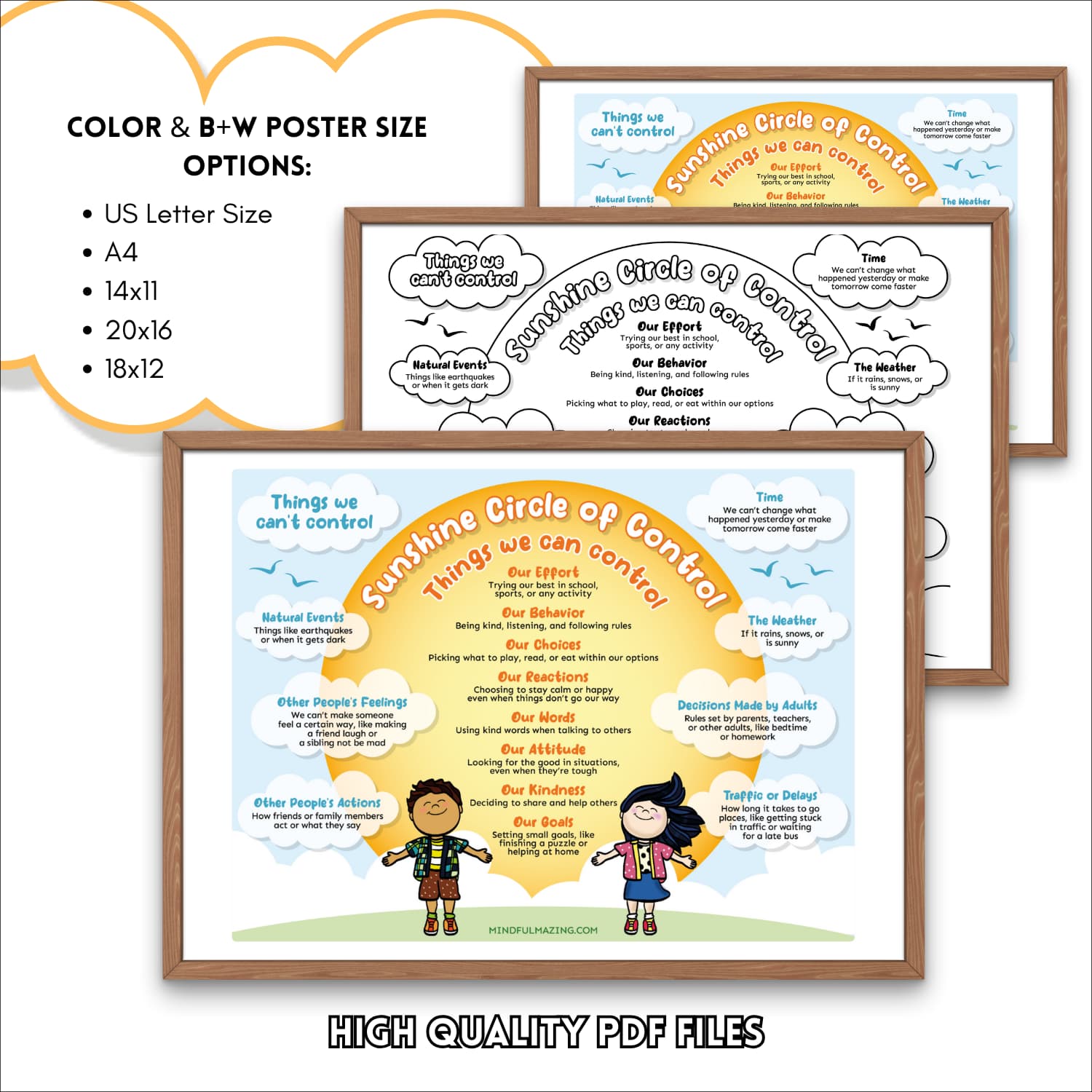Sunshine Circle of Control Journal and Poster