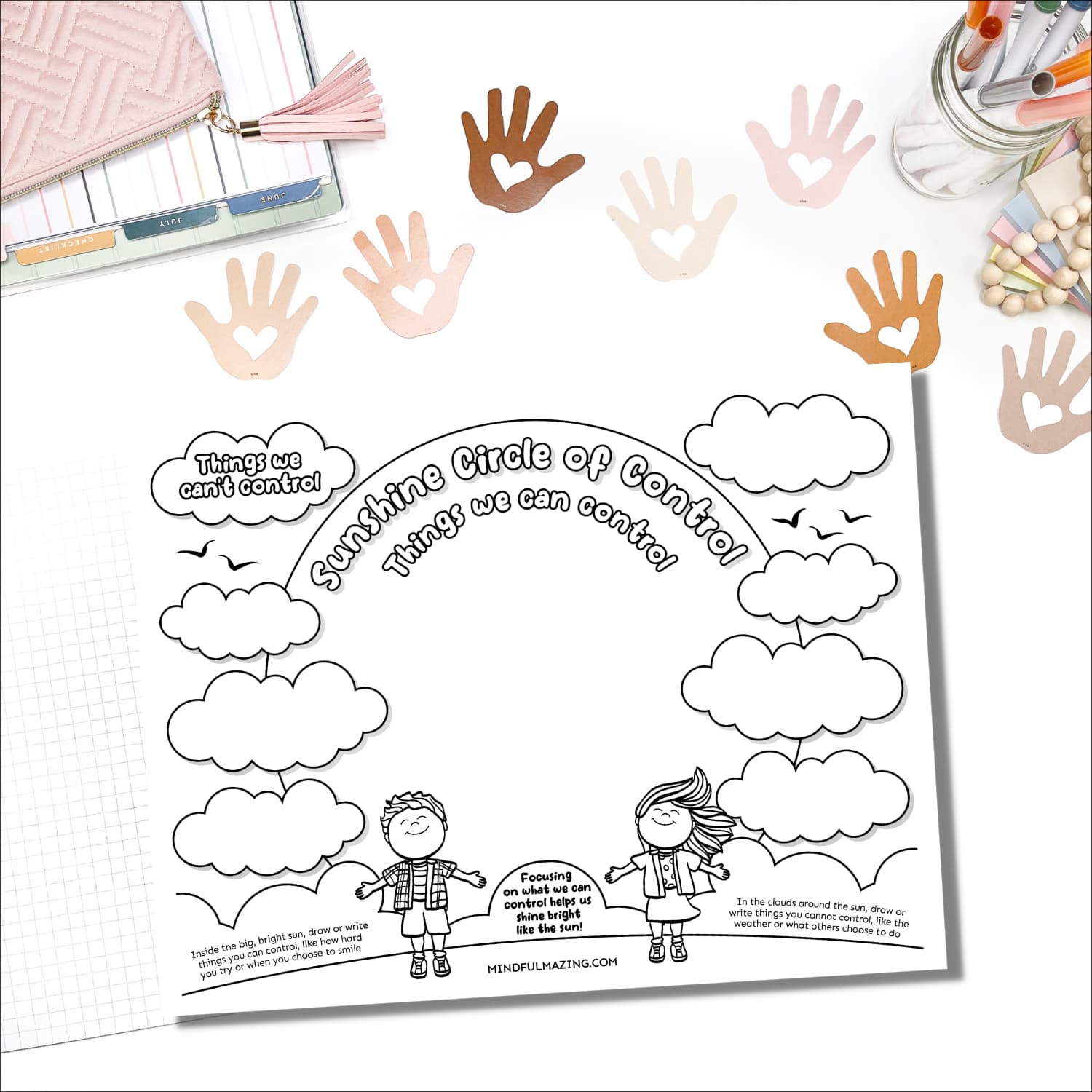 Sunshine Circle of Control Journal and Poster