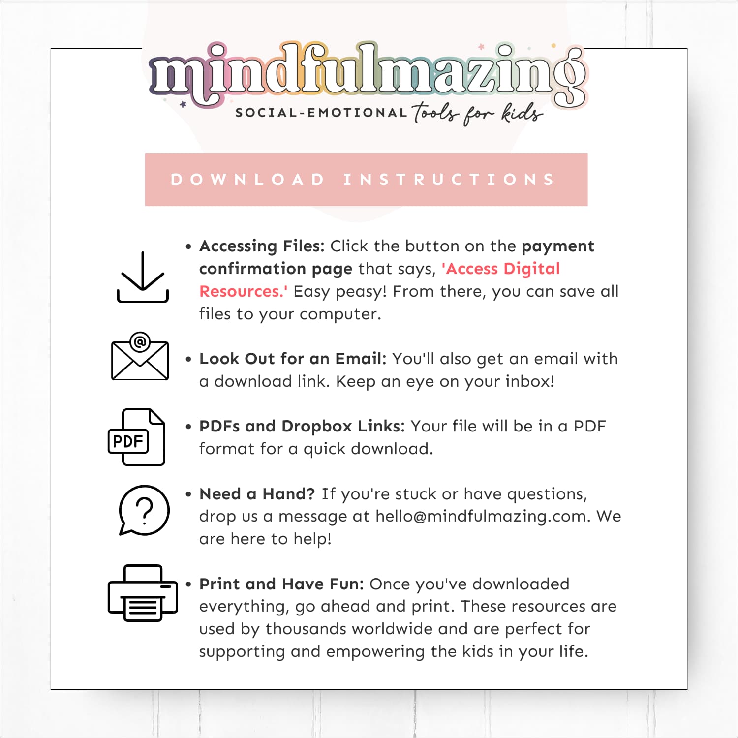 Sunshine Circle of Control Journal and Poster