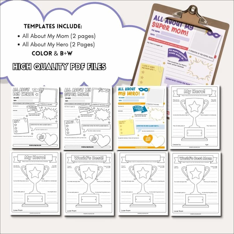 Mother's Day All About Mom Questionnaire