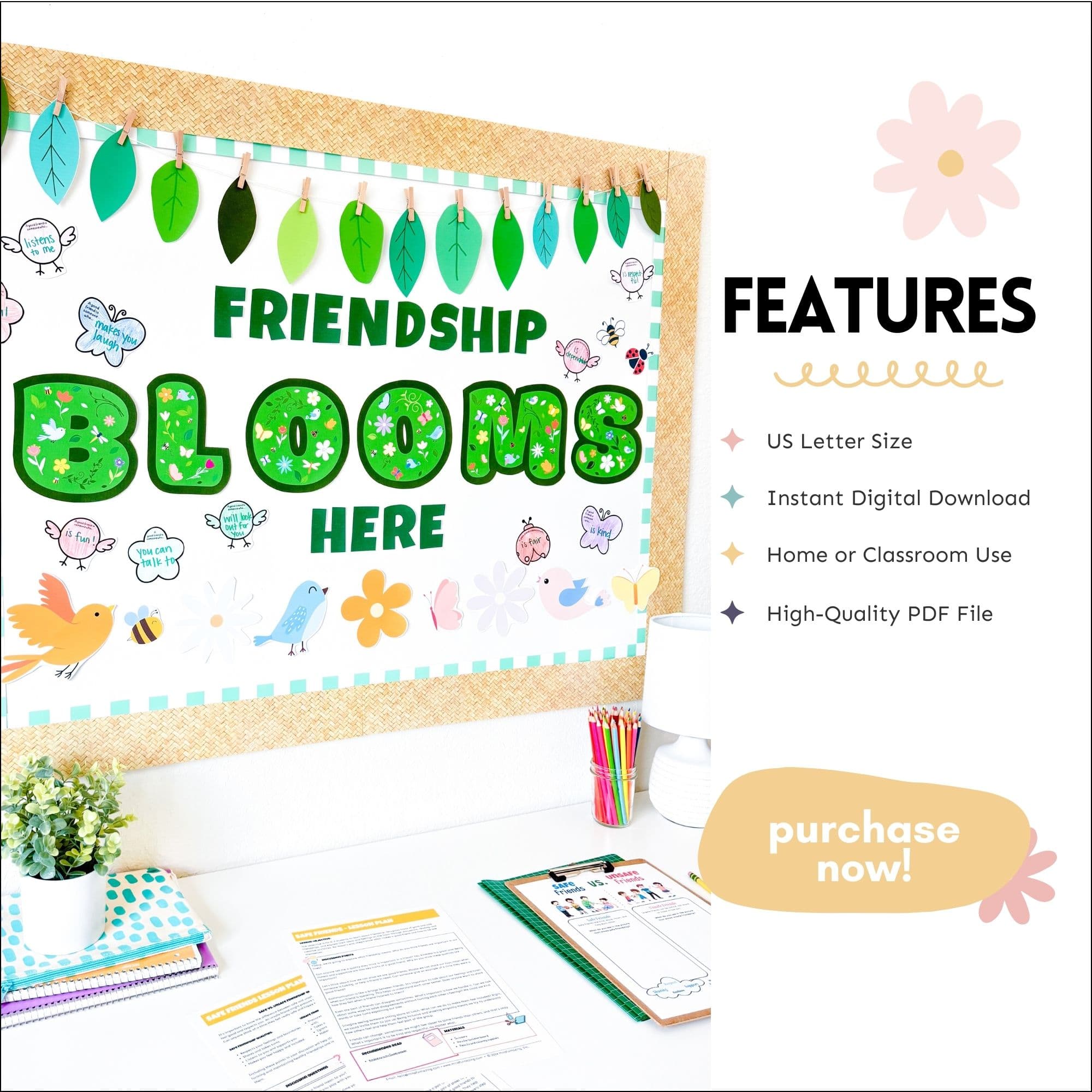 Friendship Bulletin Board Lesson and Activity