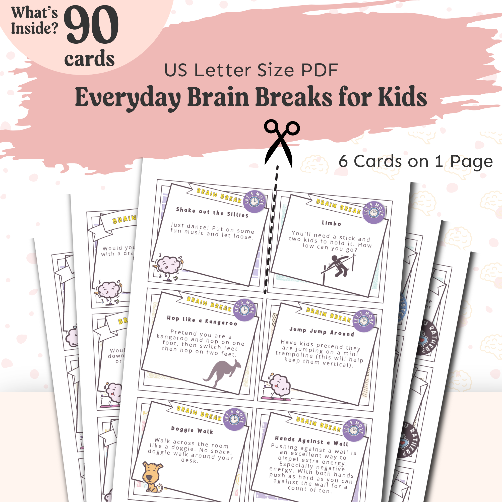 Brain Break Cards for Kids PDF