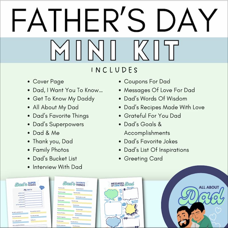 All About Dad & Father's Day Mini Kit