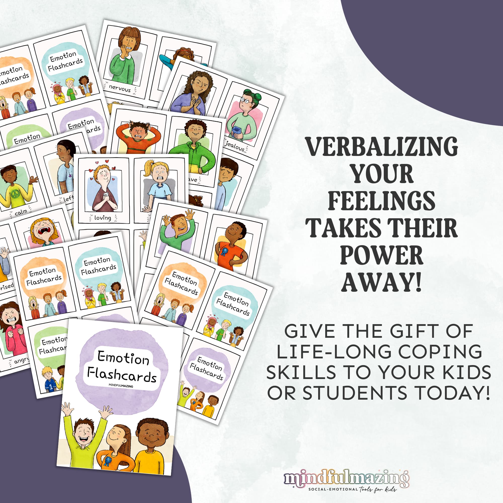 Emotion Flashcards PDF (ages 2 to 10)