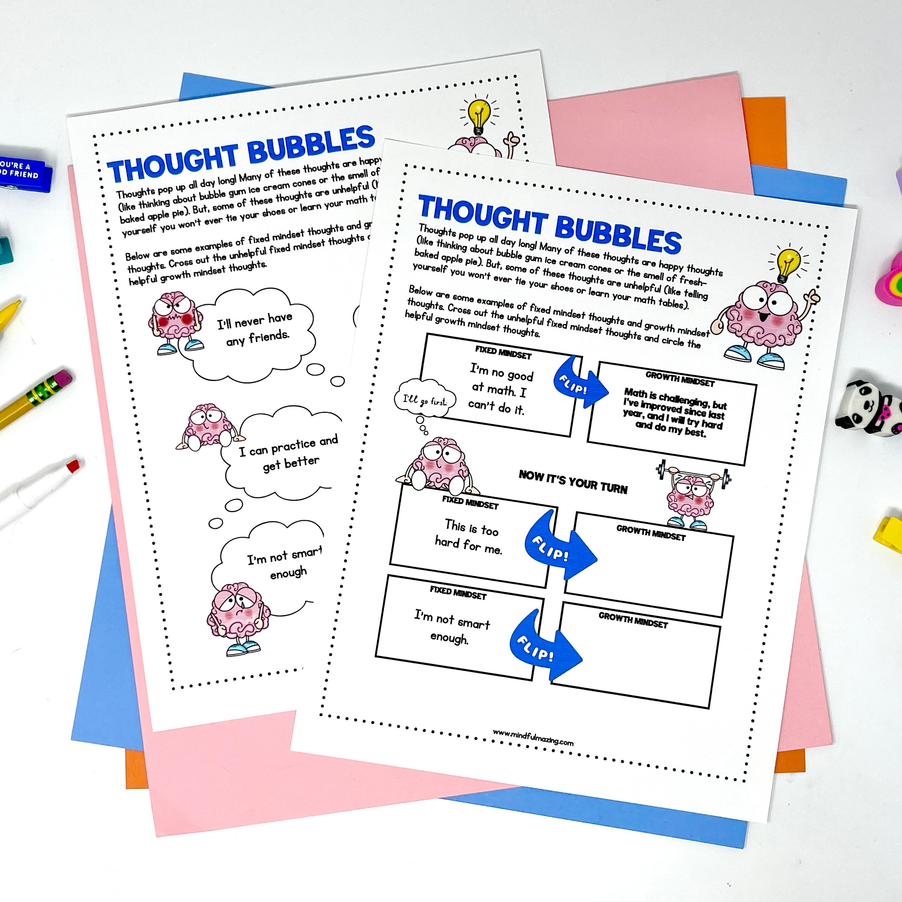 Growth Mindset Social Emotional Learning Unit (ages 3 - 8)