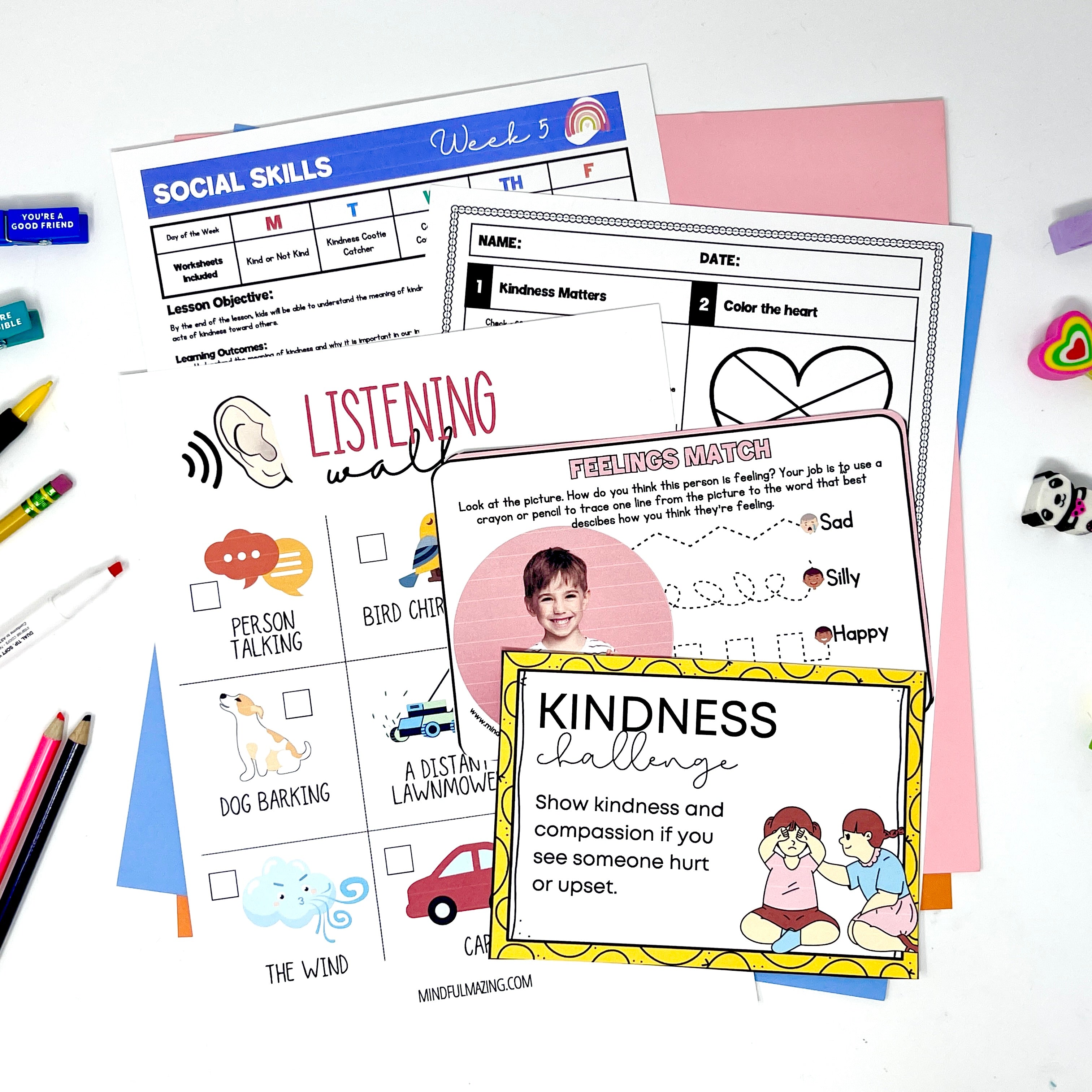 Social Skills Social-Emotional Learning Unit (ages 3 - 8)