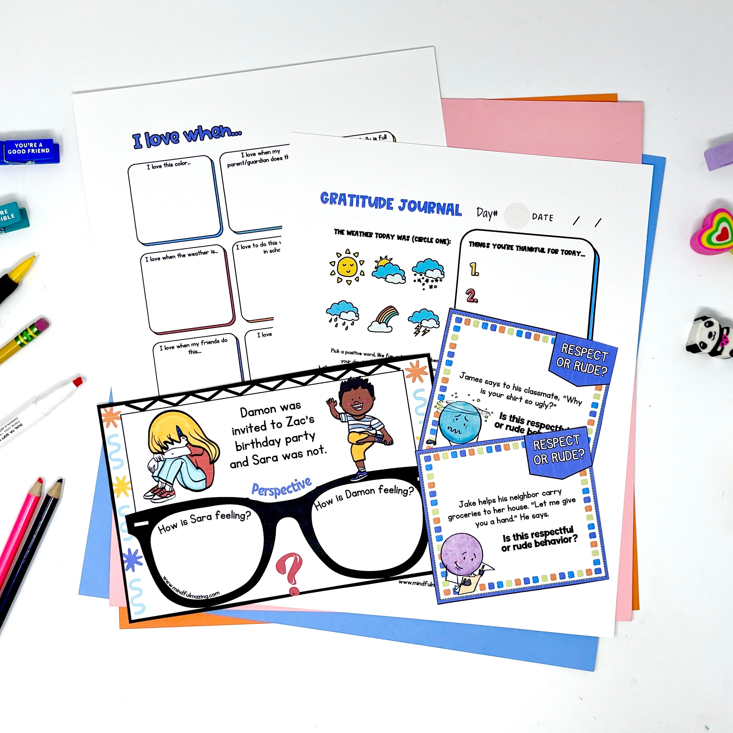 Social Skills Social-Emotional Learning Unit (ages 3 - 8)