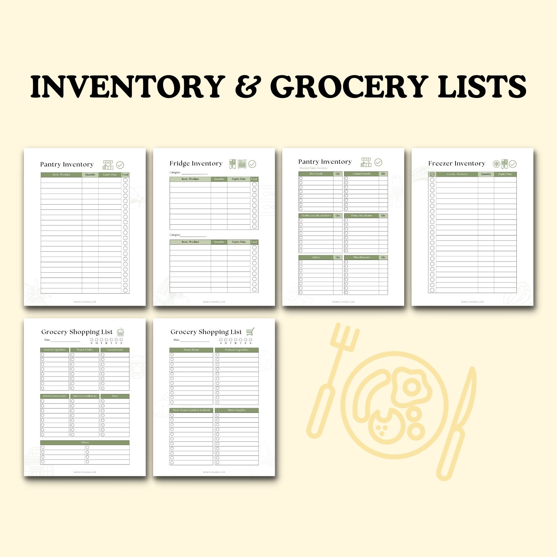 Meal Planner Printable Set (PDF)