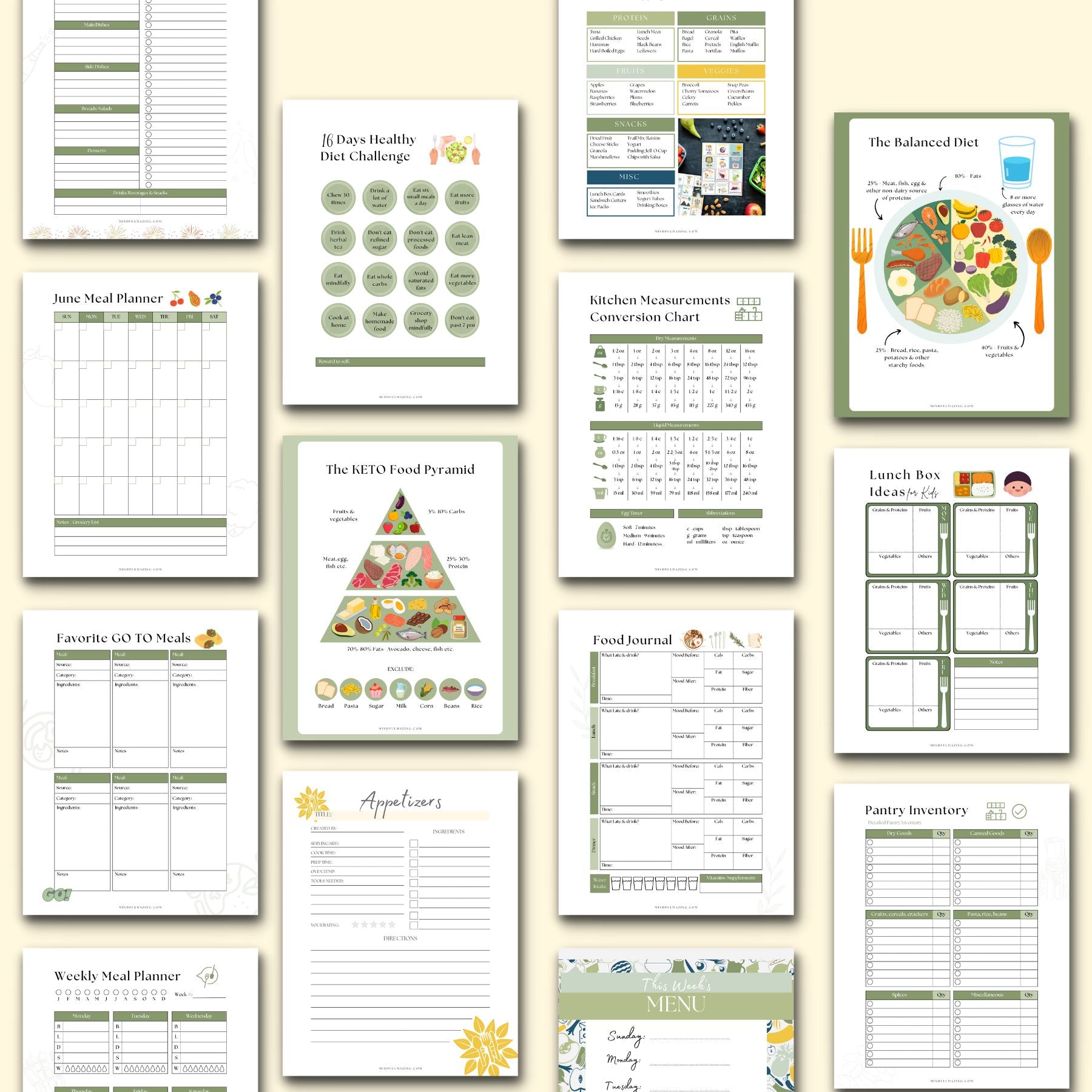 Meal Planner Printable Set (PDF)