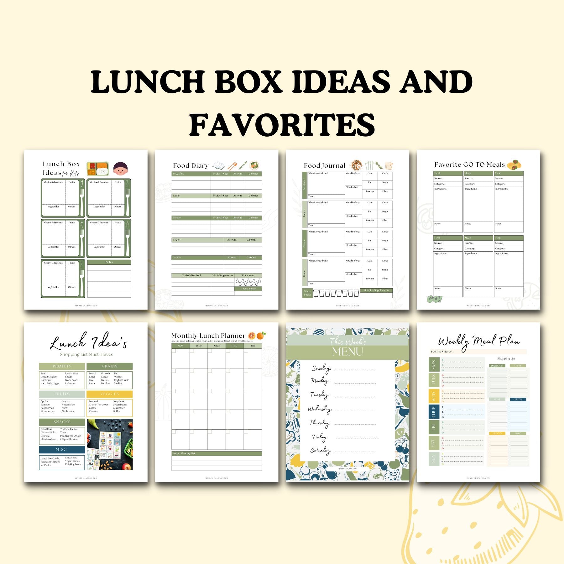 Meal Planner Printable Set (PDF)