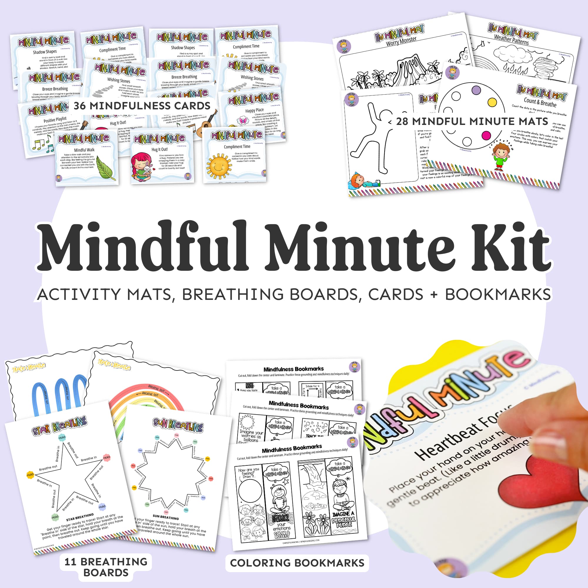 Mindful Minute Activity Bundle (ages 3-11)