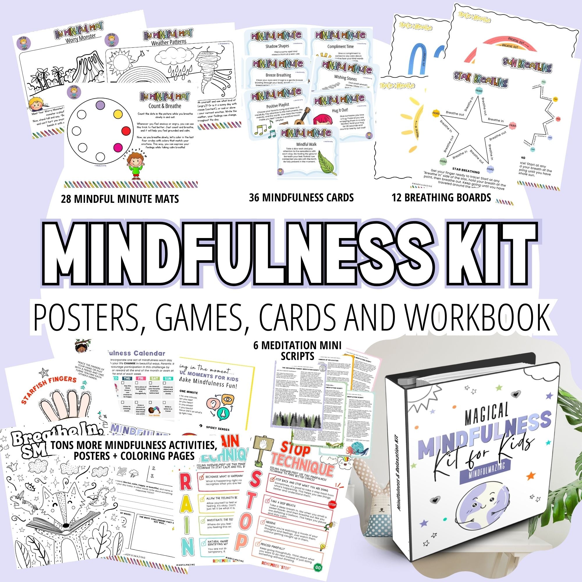 Mindfulness Mini Kit for Kids PDF (ages 4-11)