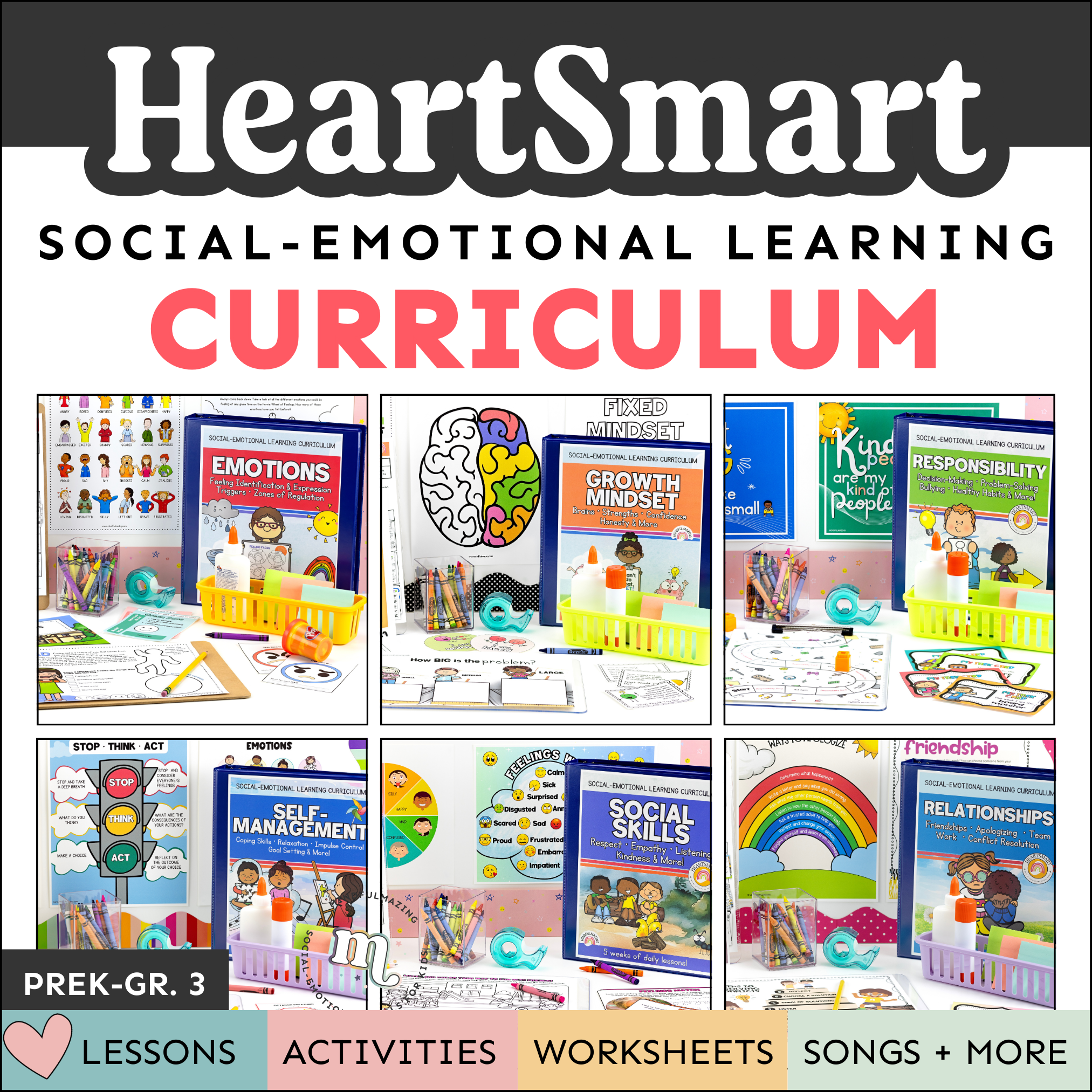 HeartSmart Social-Emotional Learning Curriculum (ages 3 - 8)