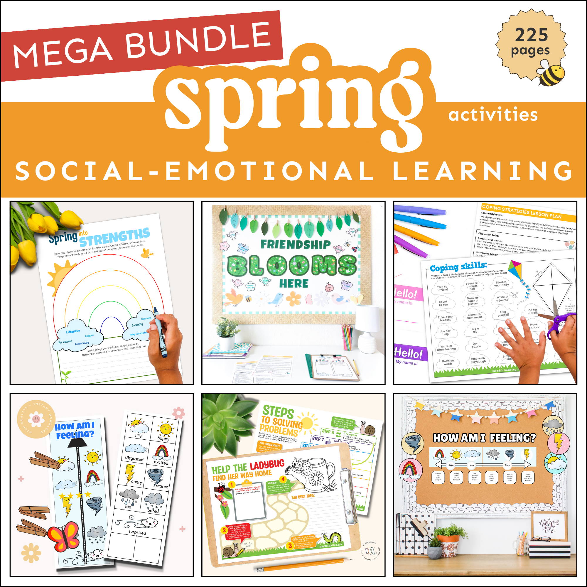 Spring Social-Emotional Learning Mega Bundle