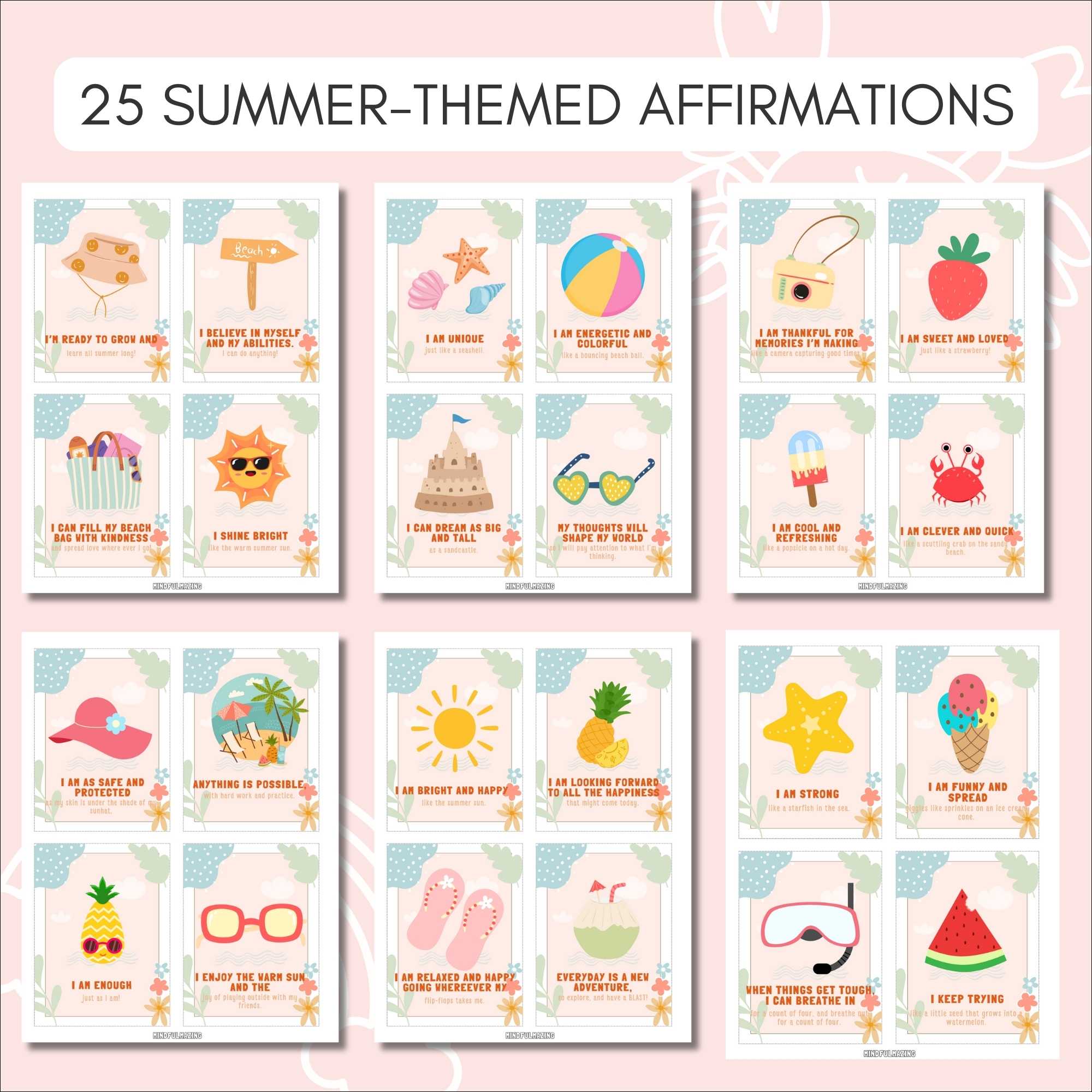 Summer-themed Affirmations