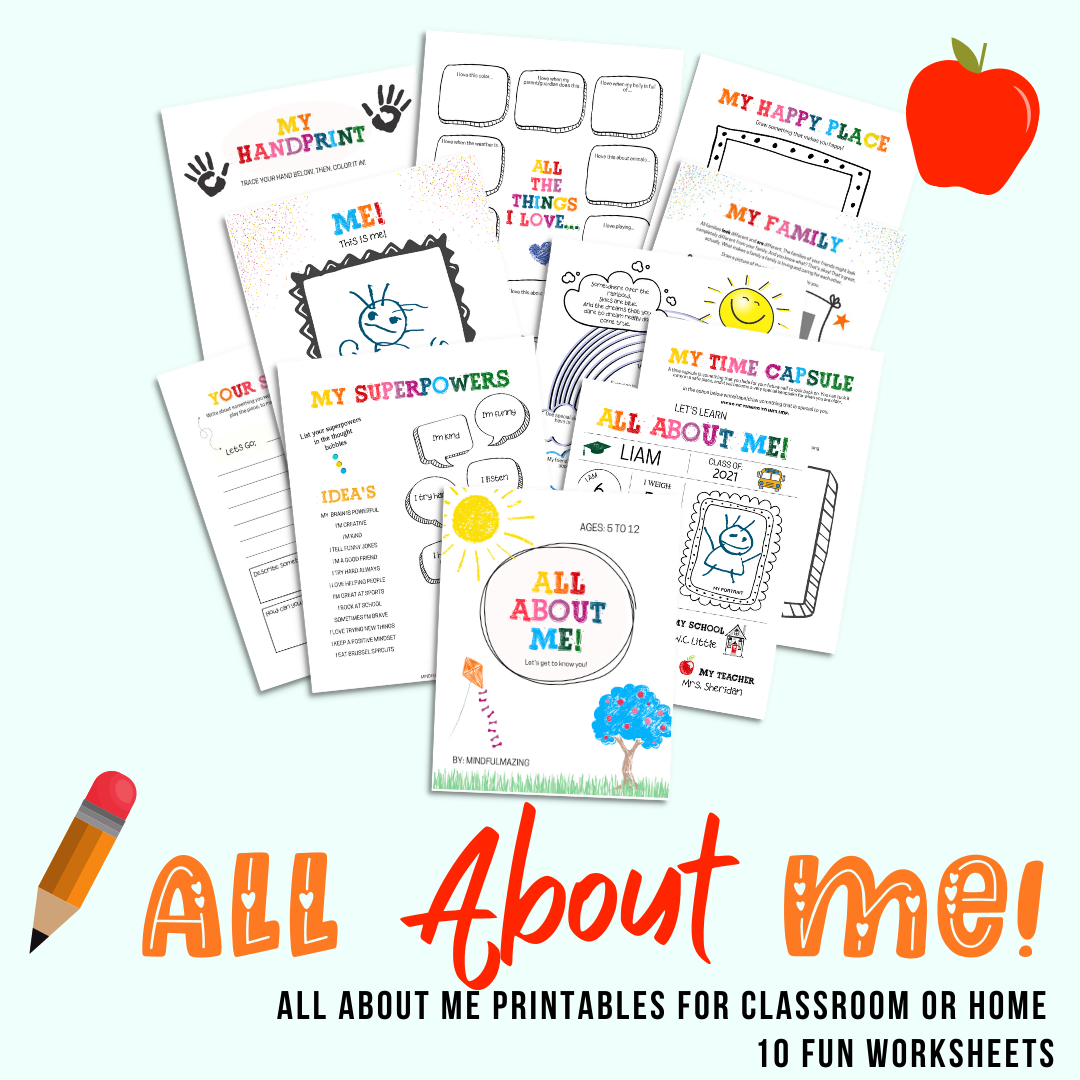 All About Me Mini Book (ages 5-11)