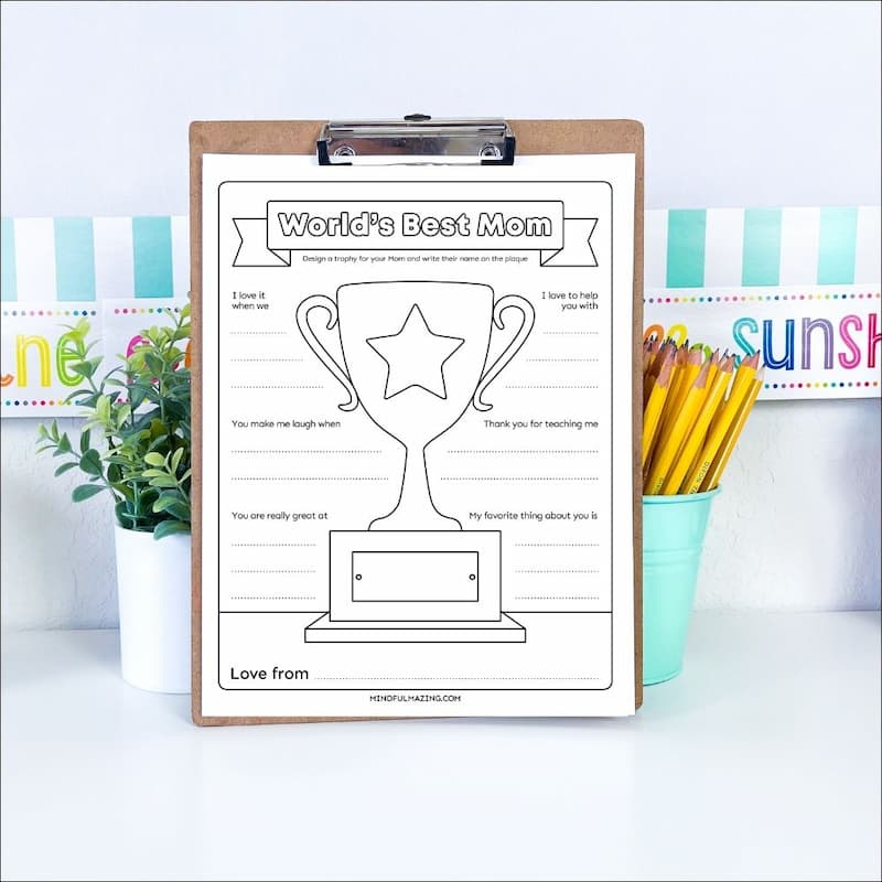 Mother's Day All About Mom Questionnaire