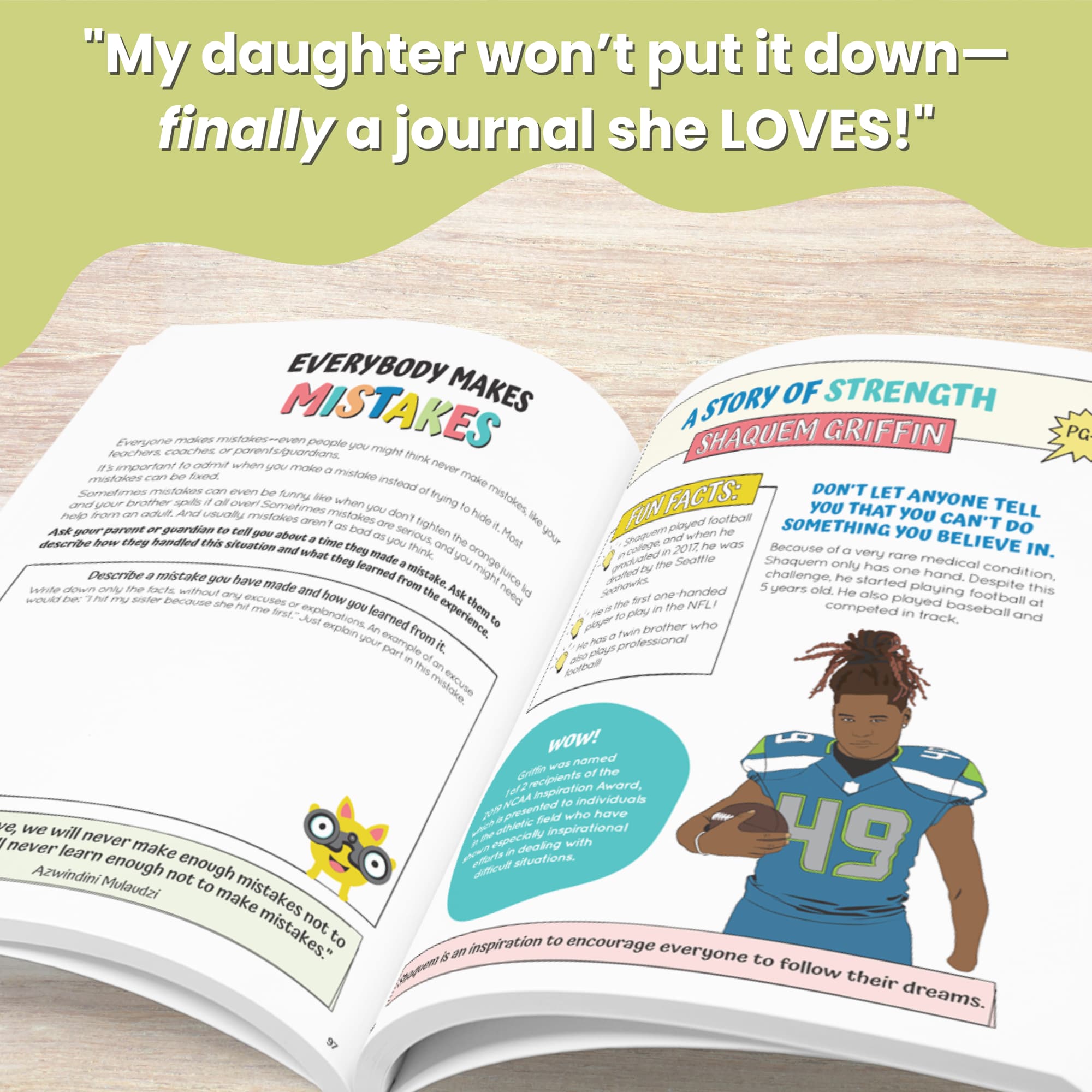 Amazing Me Growth Mindset Activity Journal