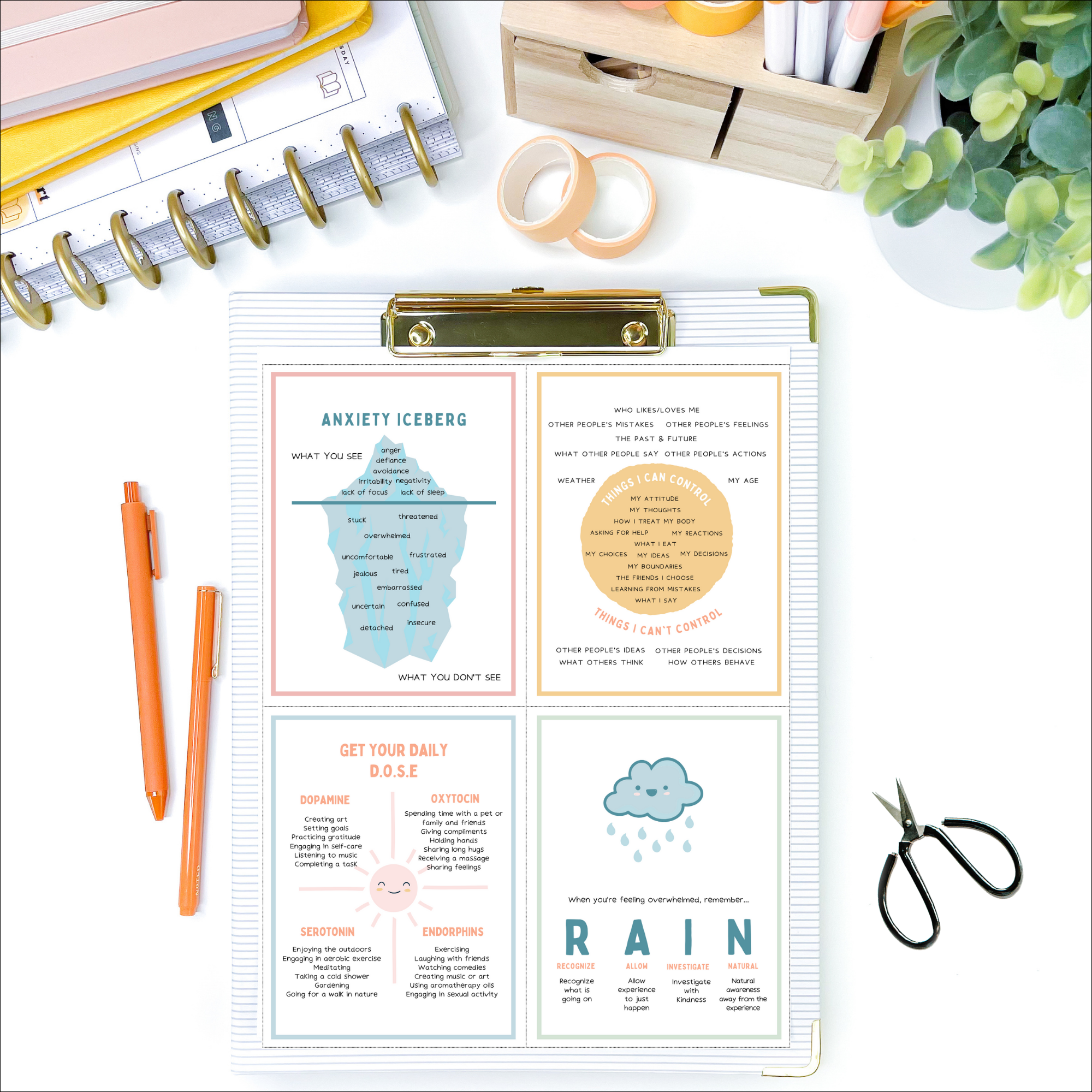 Anxiety Coping Skills Cards