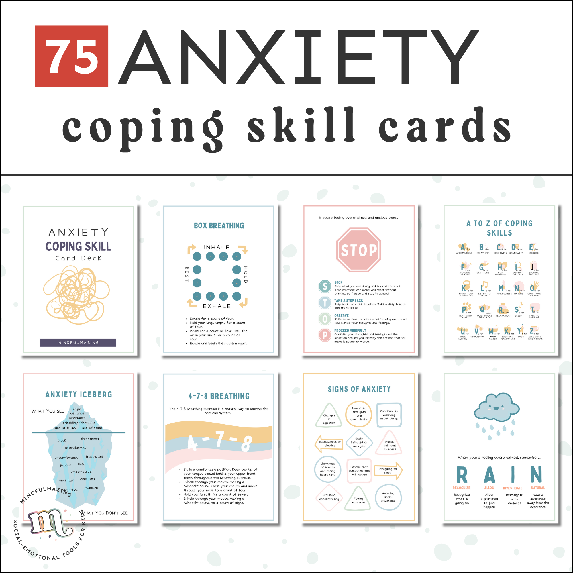 Anxiety Coping Skills Cards
