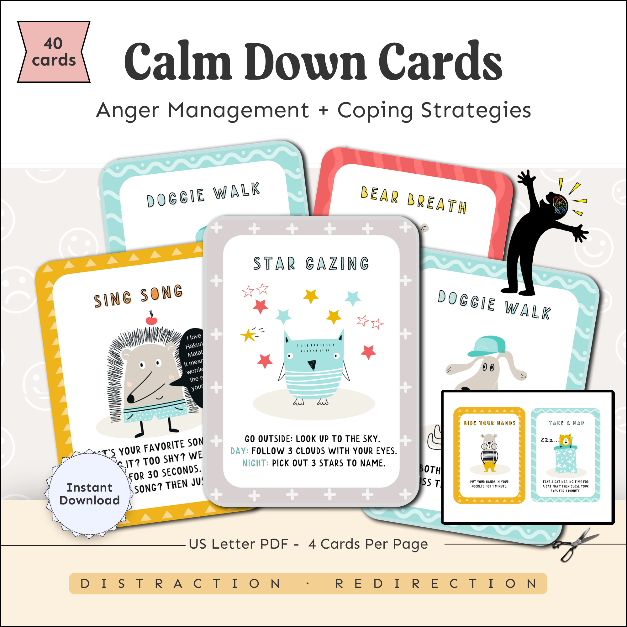 Calm Down Cards PDF (ages 2-10)