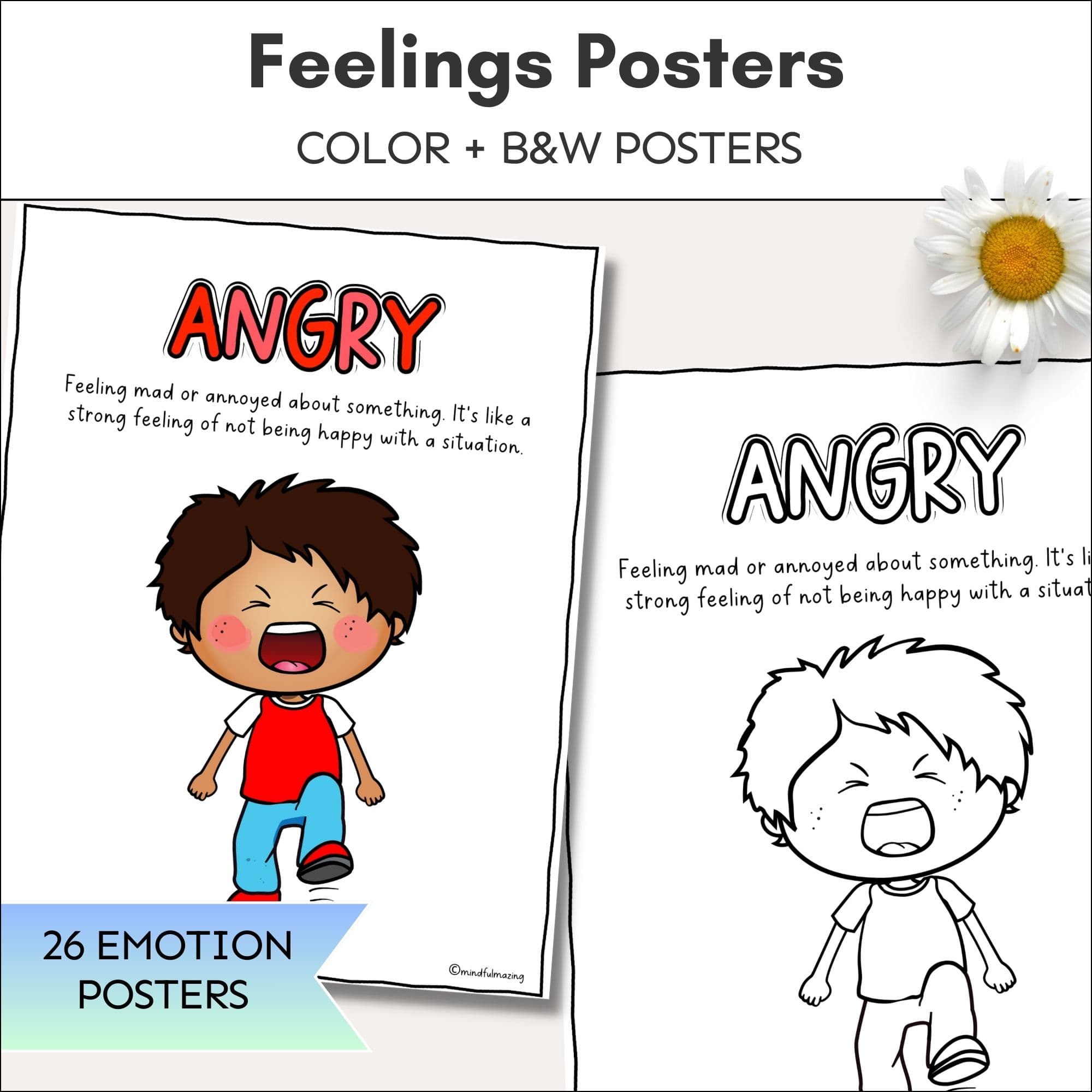 Feelings Kit (Posters + Worksheets)