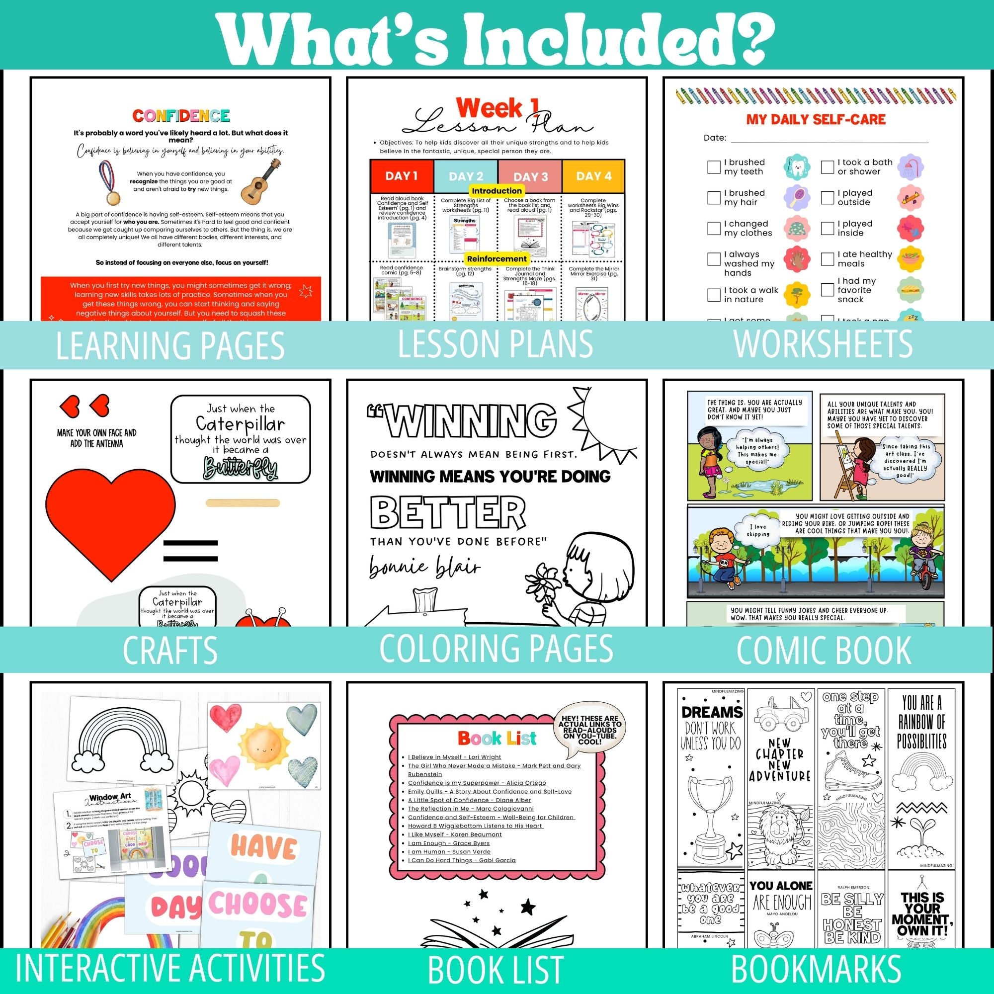 Confidence + Positivity Kit for Kids (Ages 5 to 11)