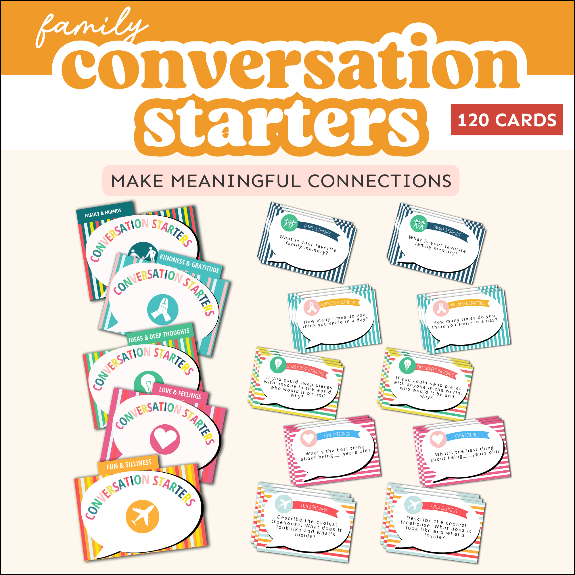 Family Conversation Starters PDF (all ages)