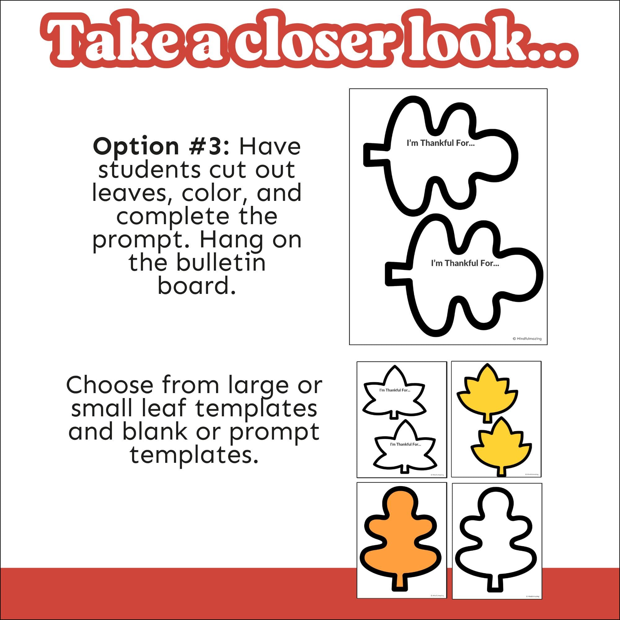 Fall Thankfulness & Gratitude Bulletin Board Set 🍁