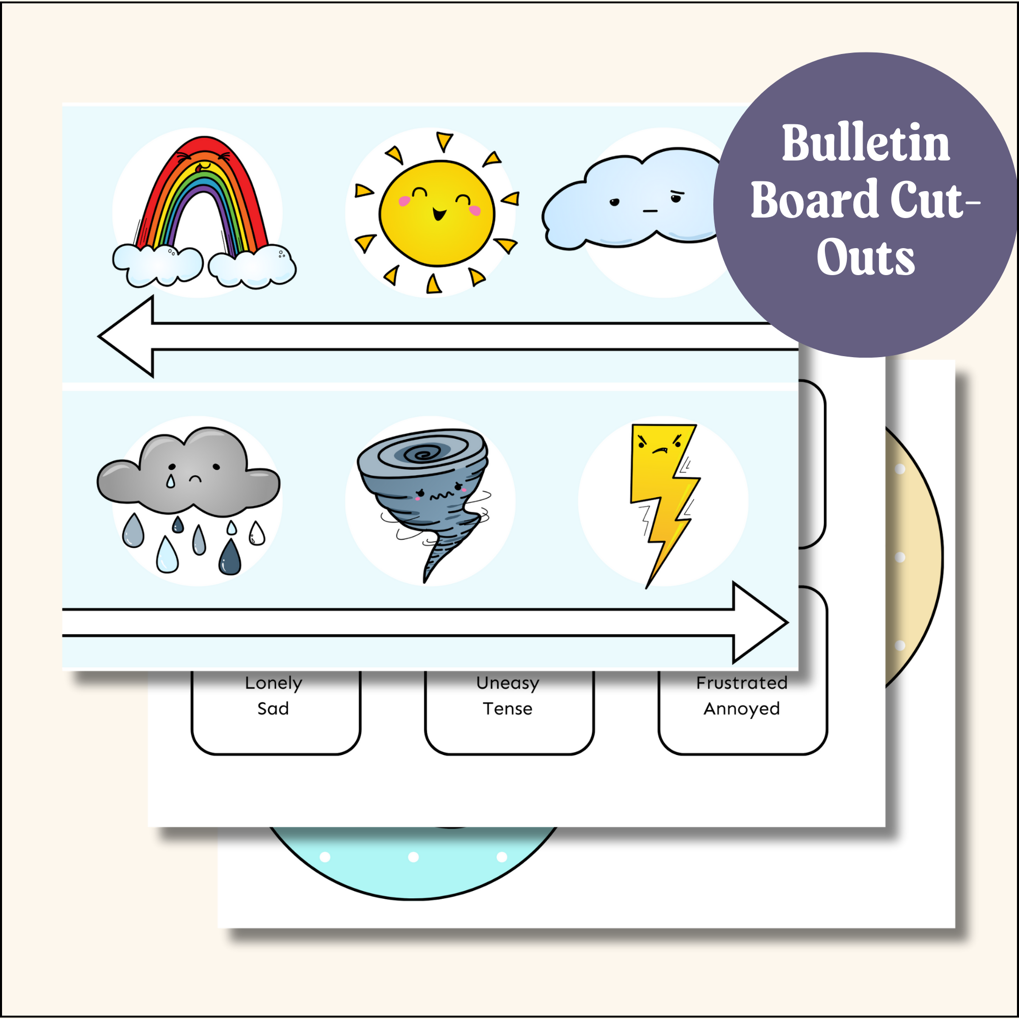 Weather Emotions Check In Chart & Worksheets