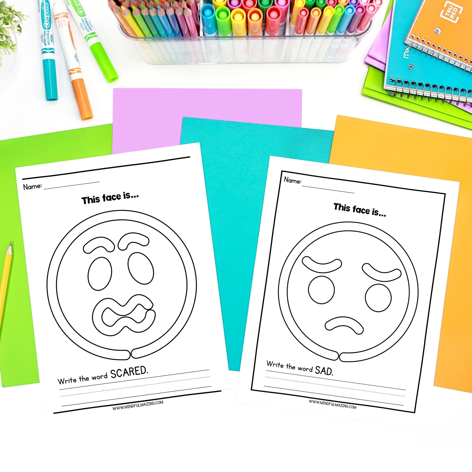 Emotions Play-Doh Mats (PDF) All Ages