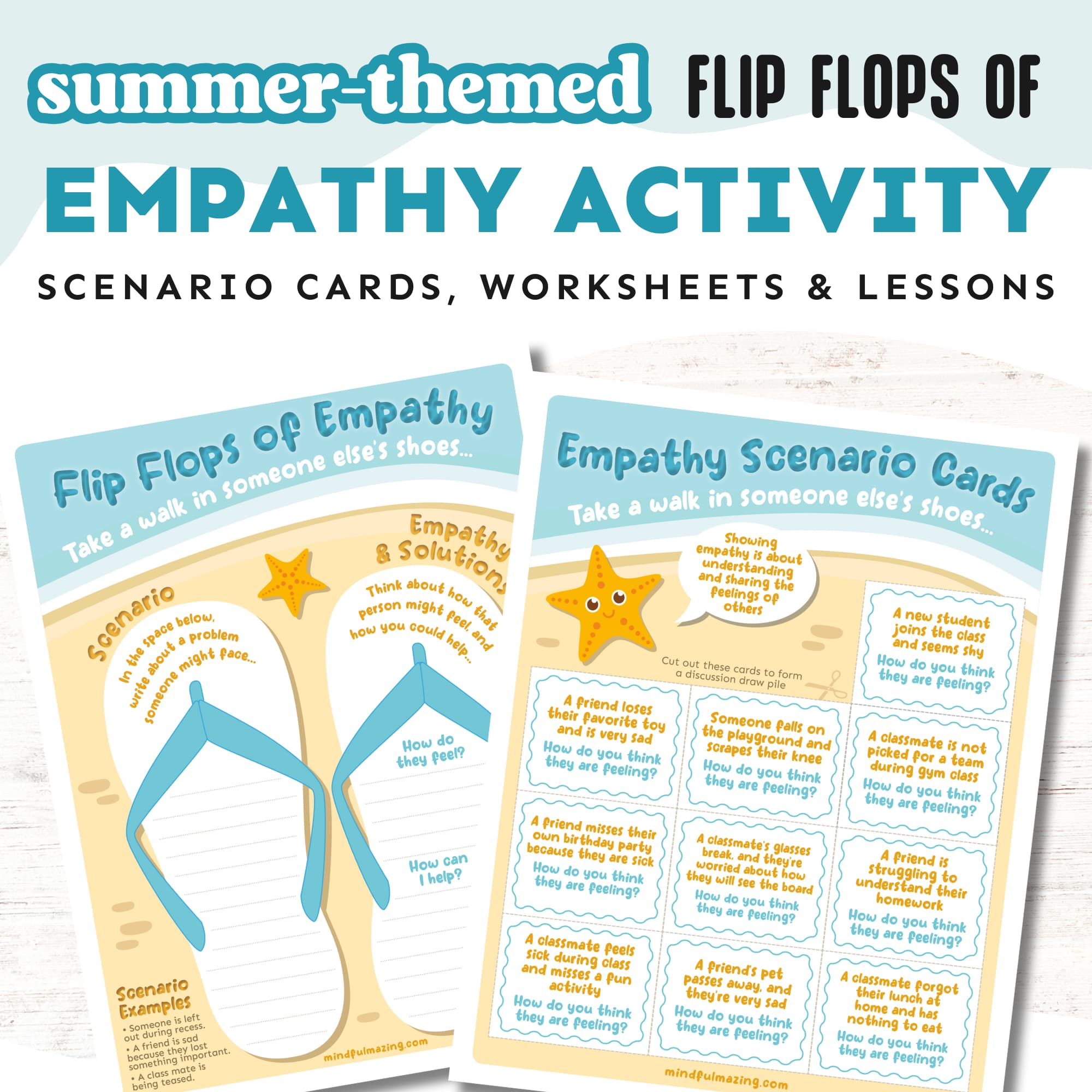 Summer Flip Flop Empathy Activities