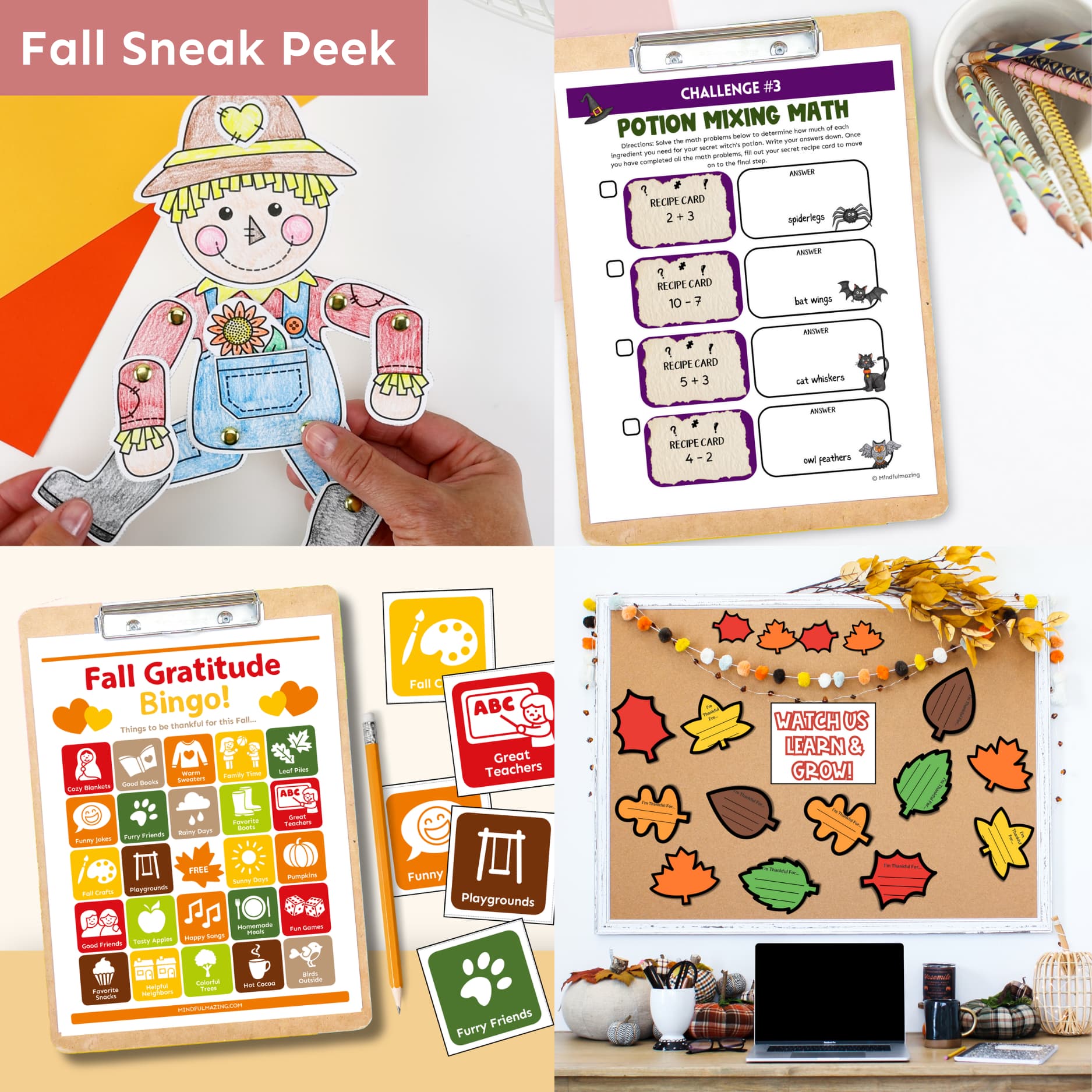Seasonal Giant Social Emotional Learning Activities Bundle