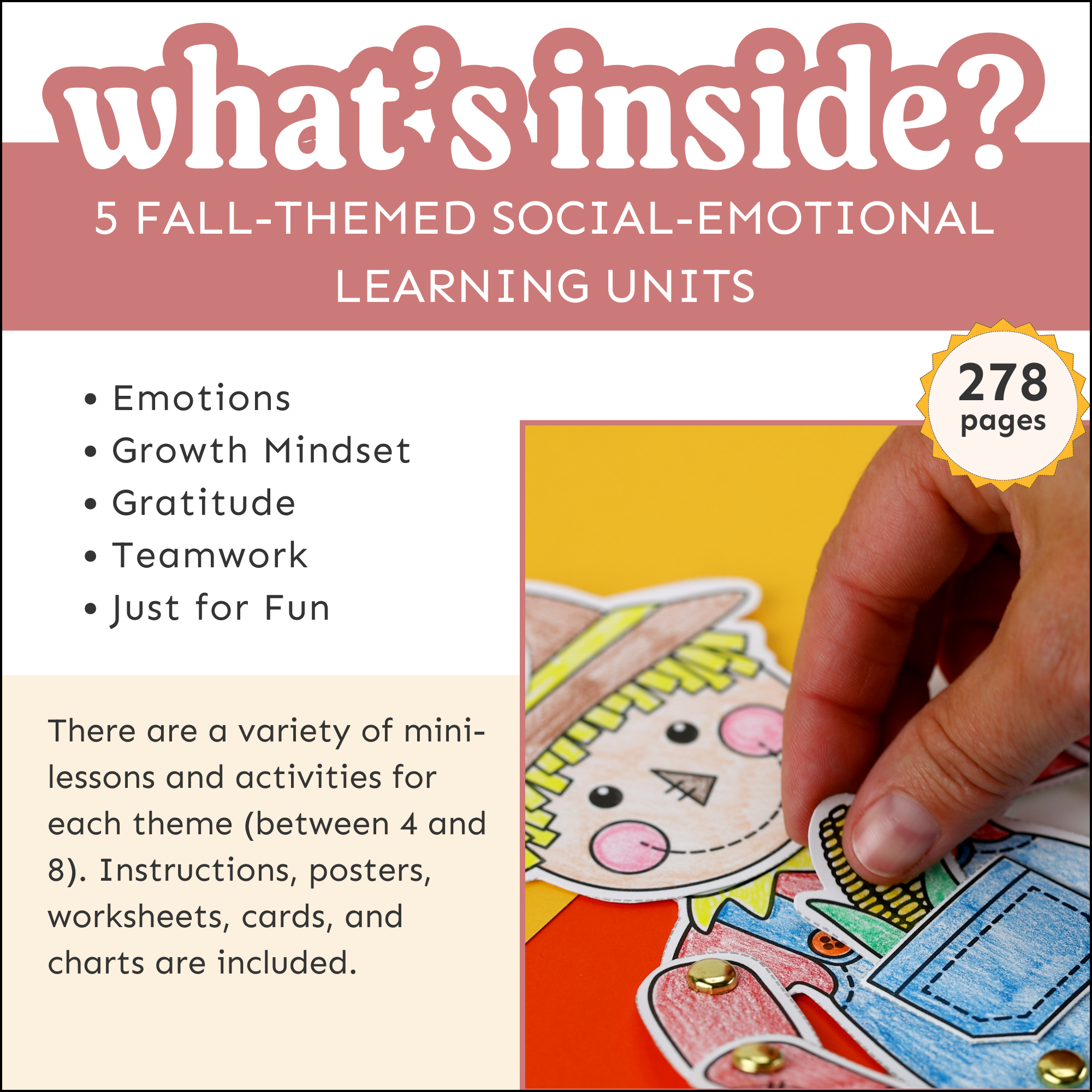 Fall Social Emotional Learning Activities Mega Bundle