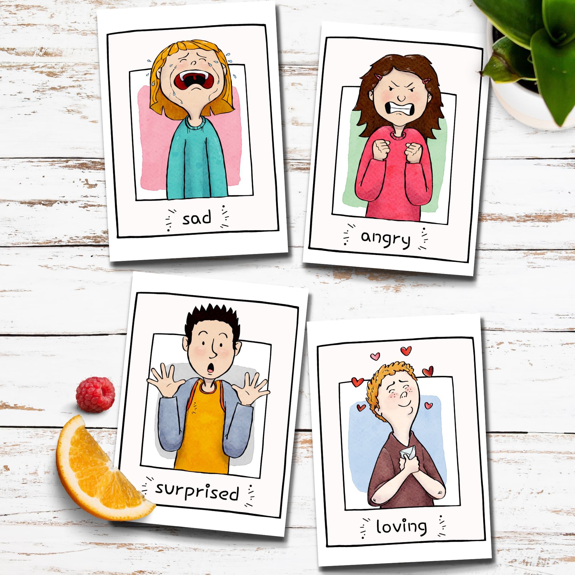 Emotion Flashcards PDF (ages 2 to 10)