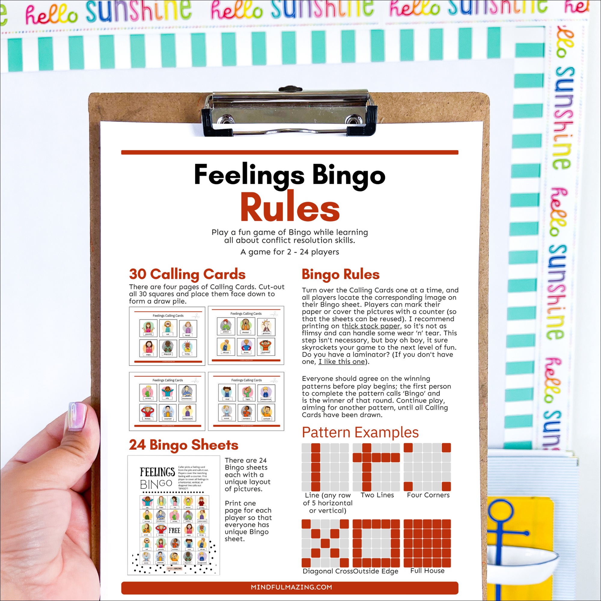 Feelings Bingo (PDF) Ages 3+