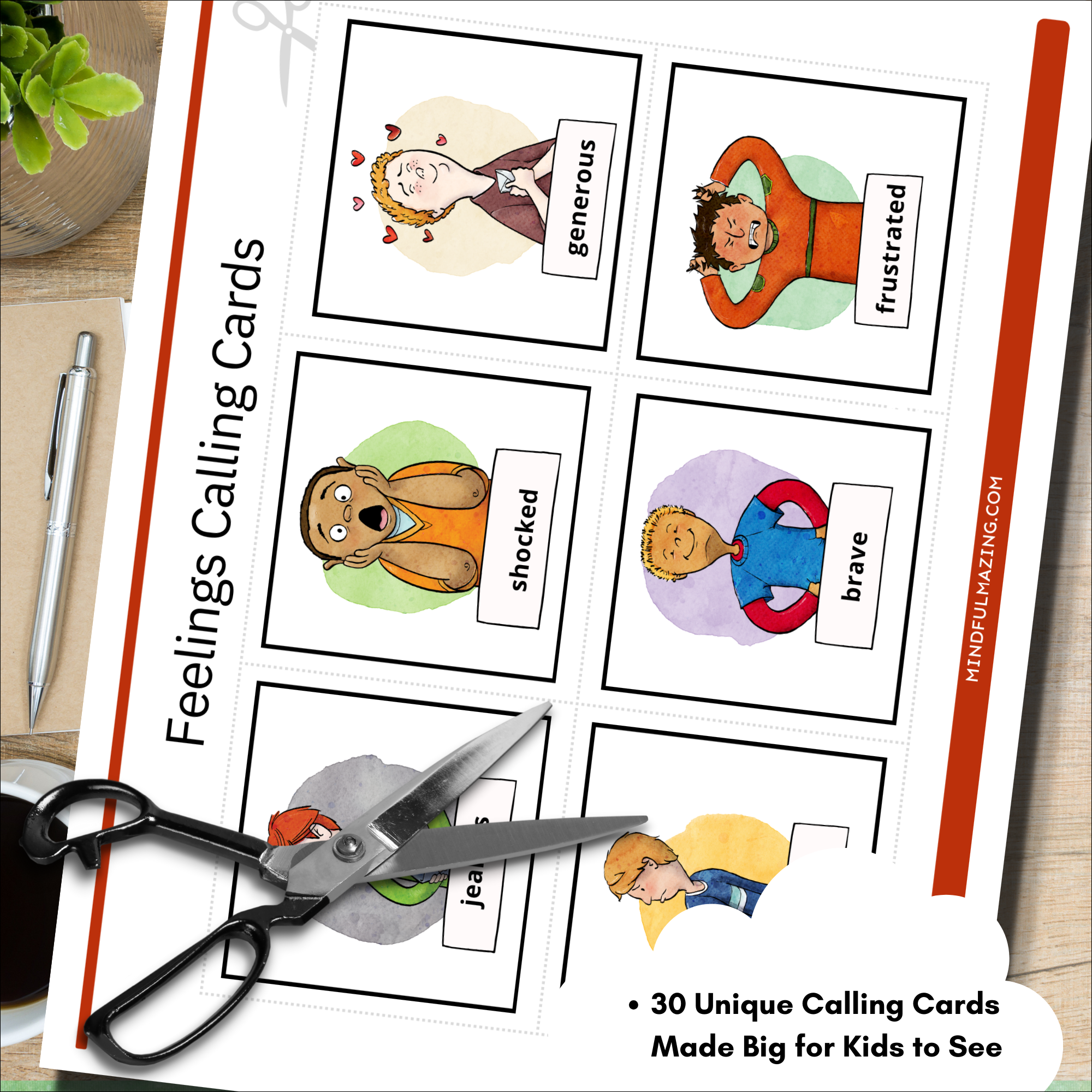 Feelings Bingo (PDF) Ages 3+