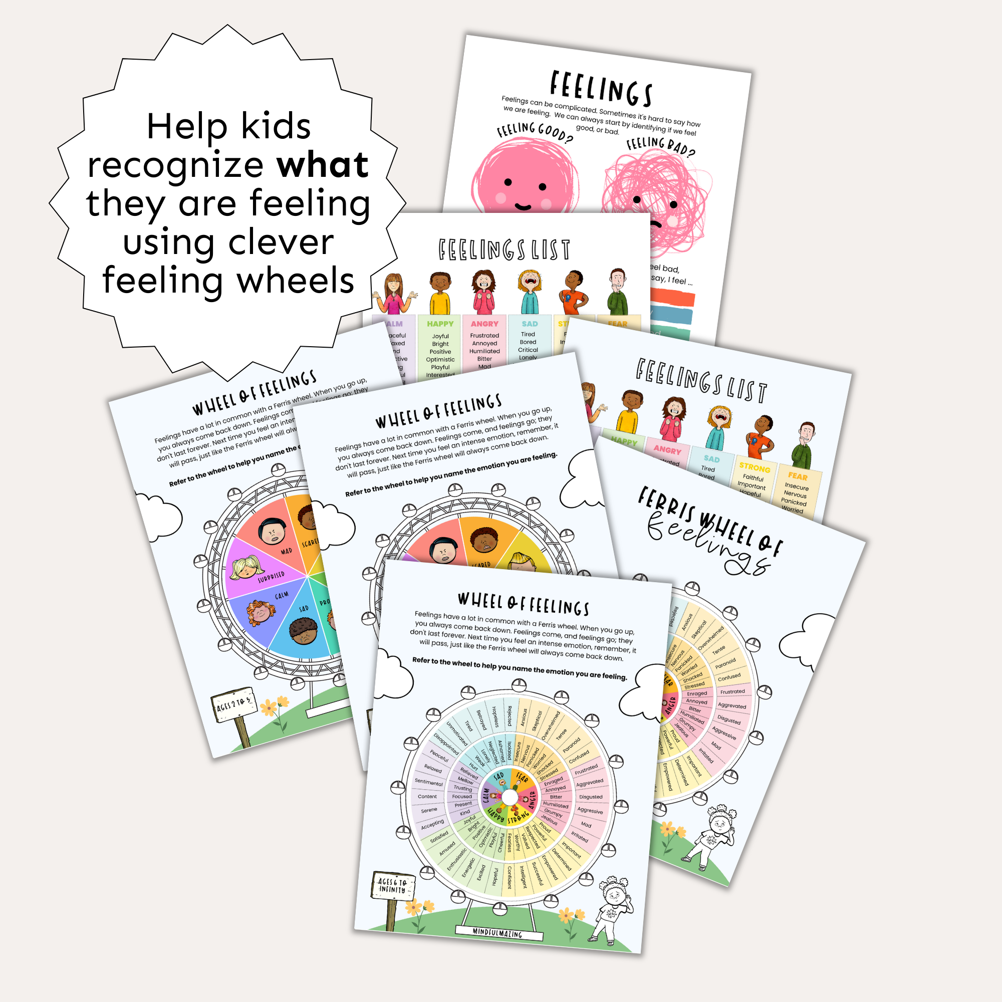 Feelings Check-In (PDF) Ages 2 and Up!