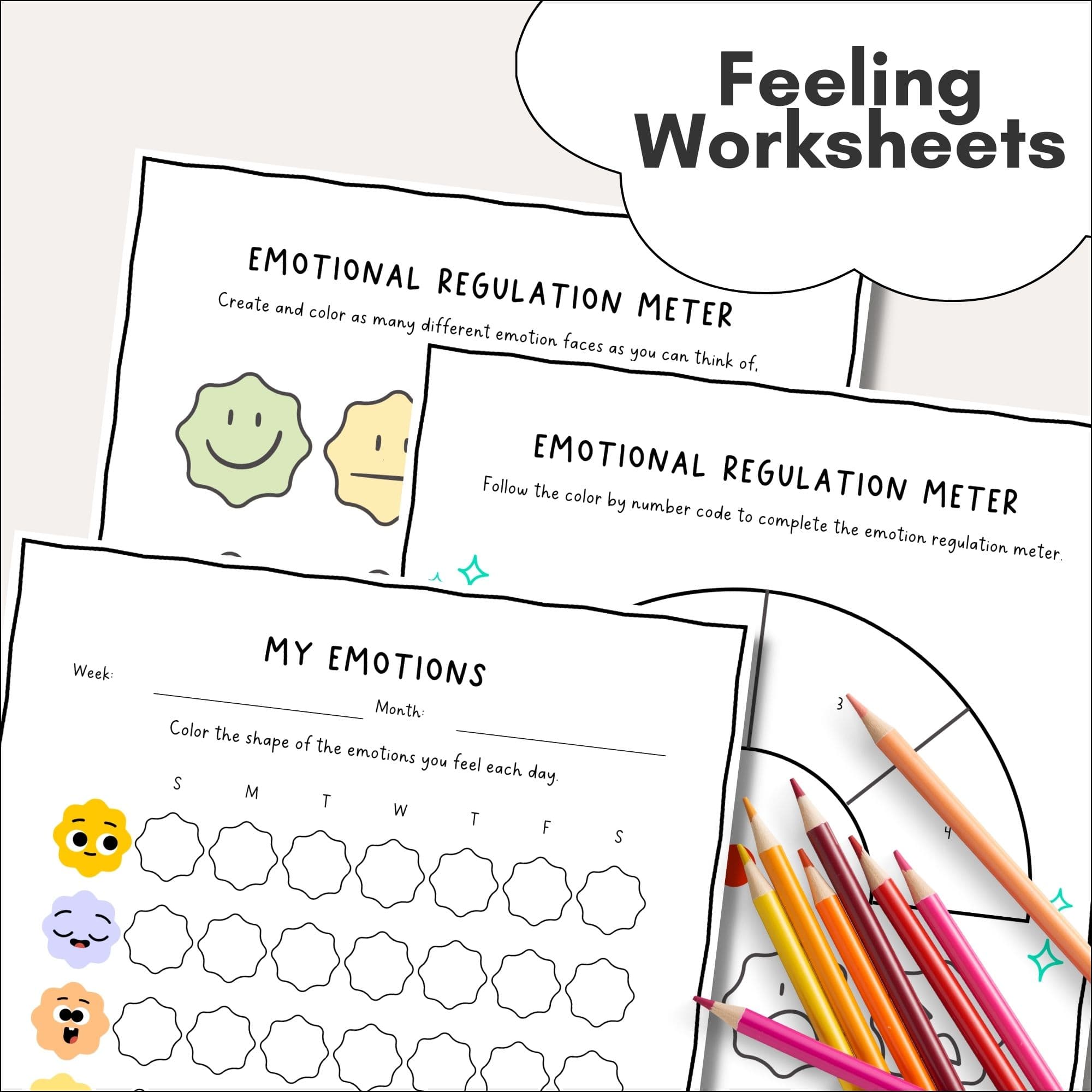 Feelings Kit (Posters + Worksheets)