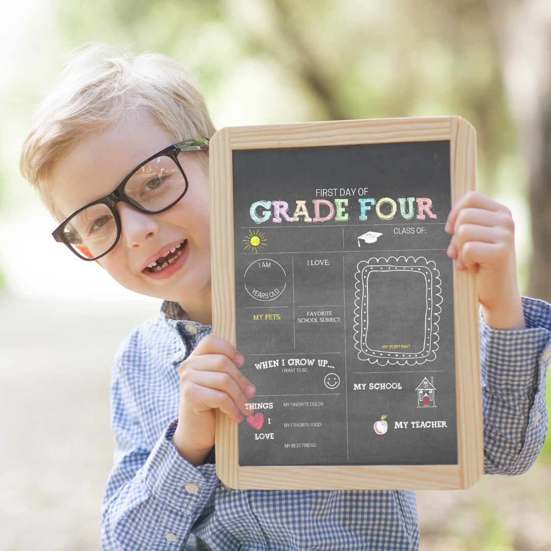 First Day of School Sign (Chalkboard) - Kindergarten to Grade Six