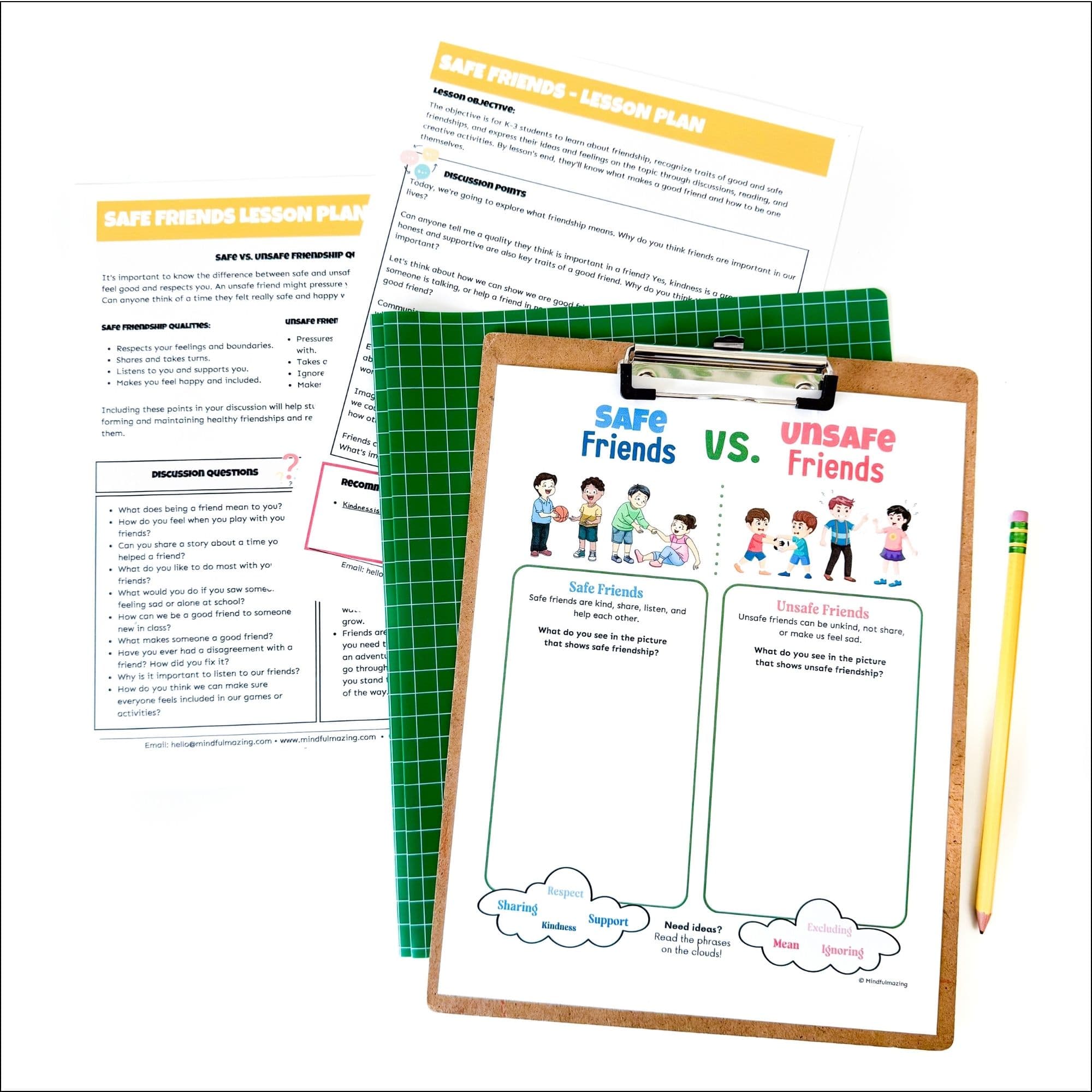 Friendship Bulletin Board Lesson and Activity