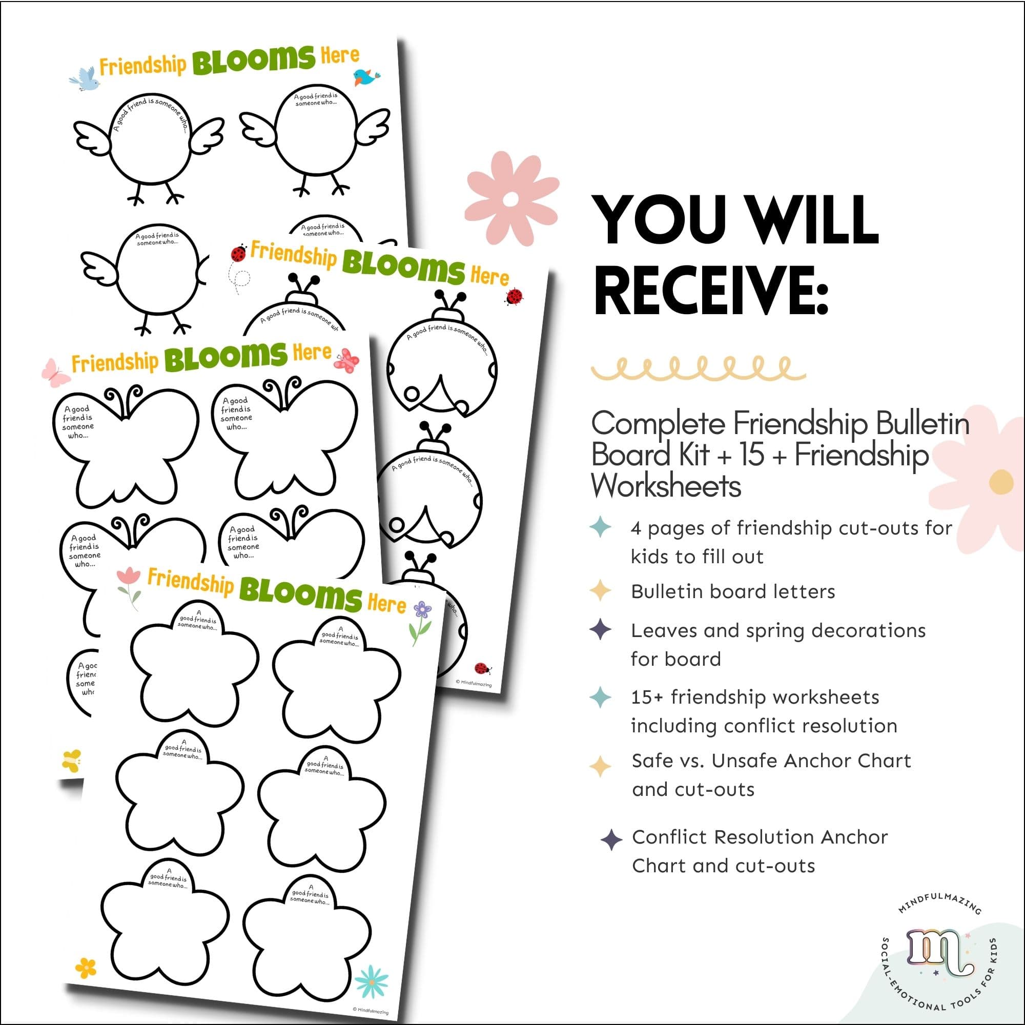 Friendship Bulletin Board Lesson and Activity