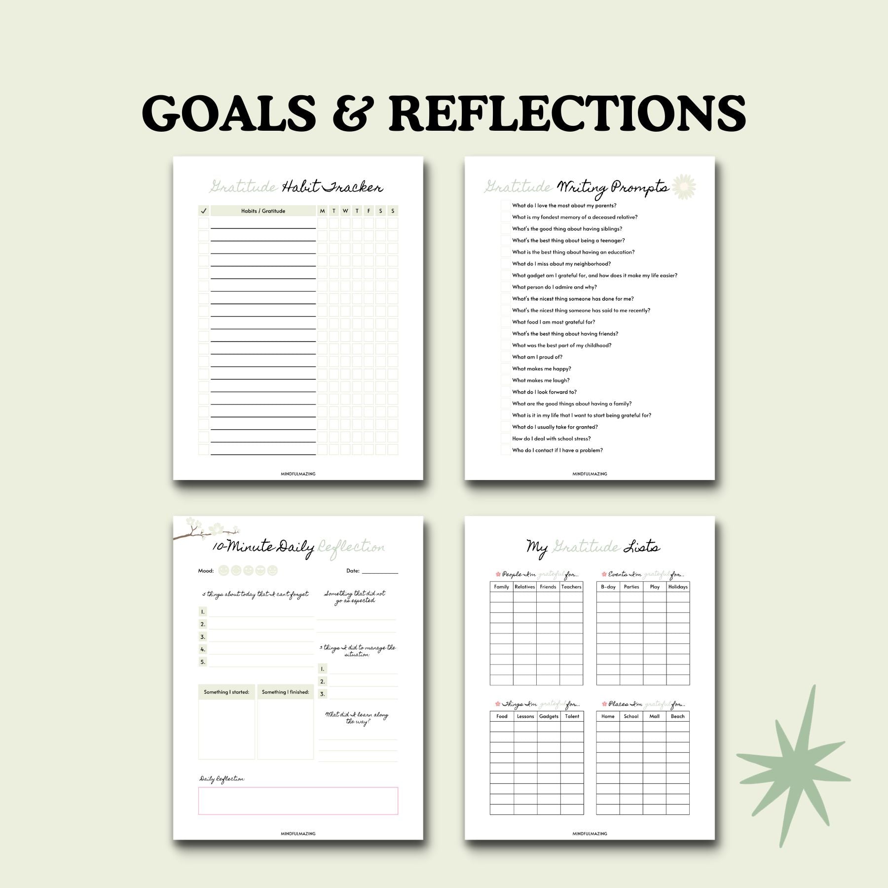 Teenage Gratitude Kit & Journals