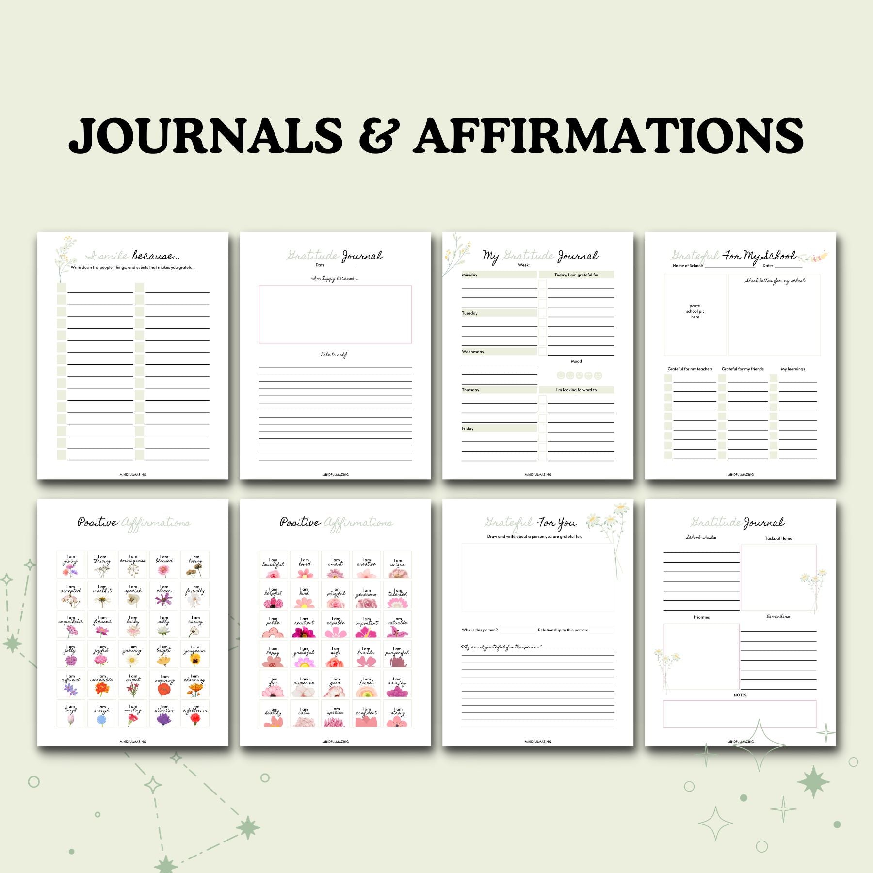 Teenage Gratitude Kit & Journals