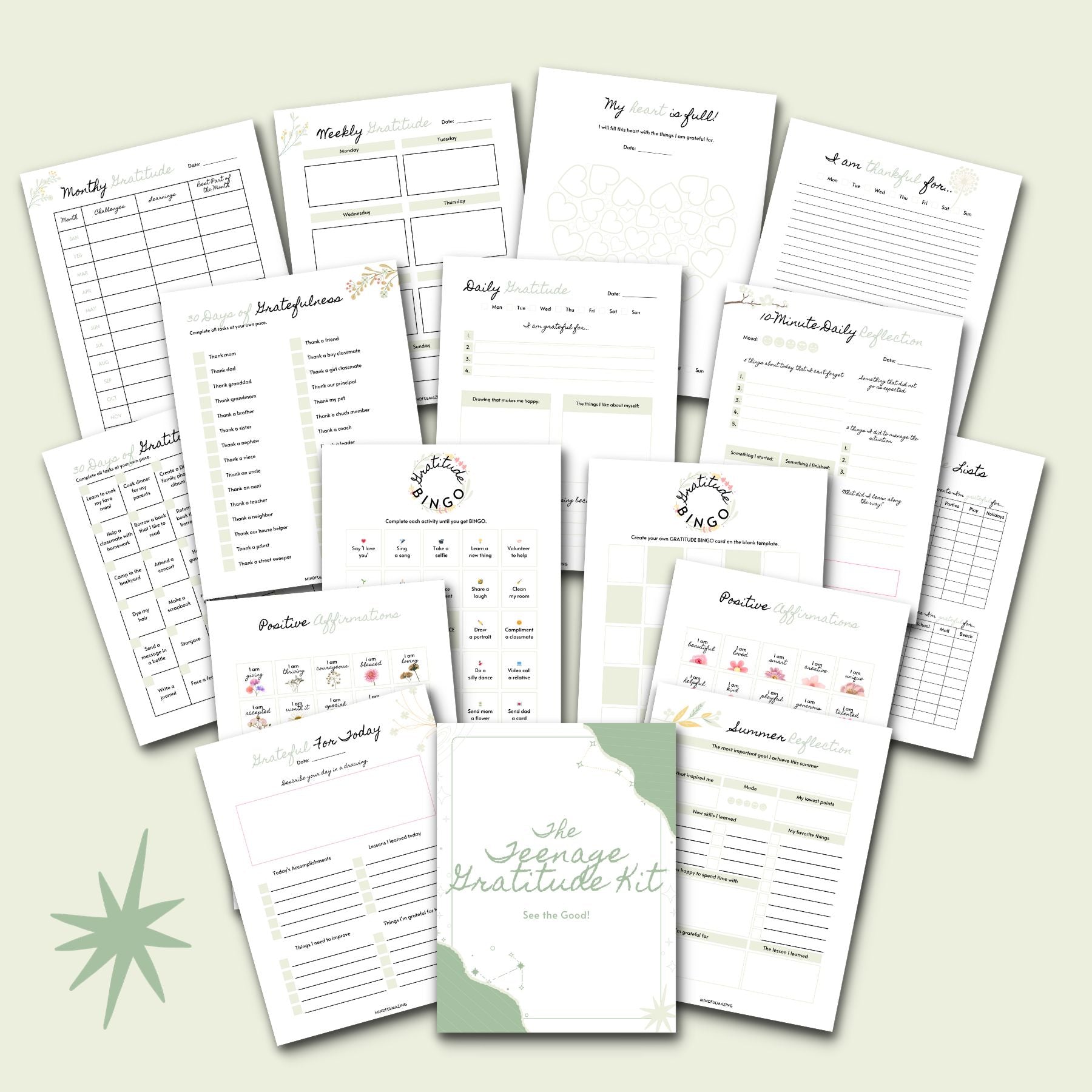 Teenage Gratitude Kit & Journals