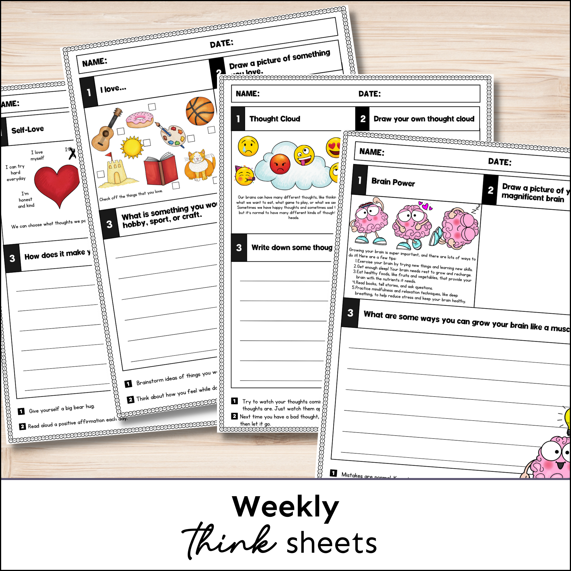 Growth Mindset Social Emotional Learning Unit (ages 3 - 8)