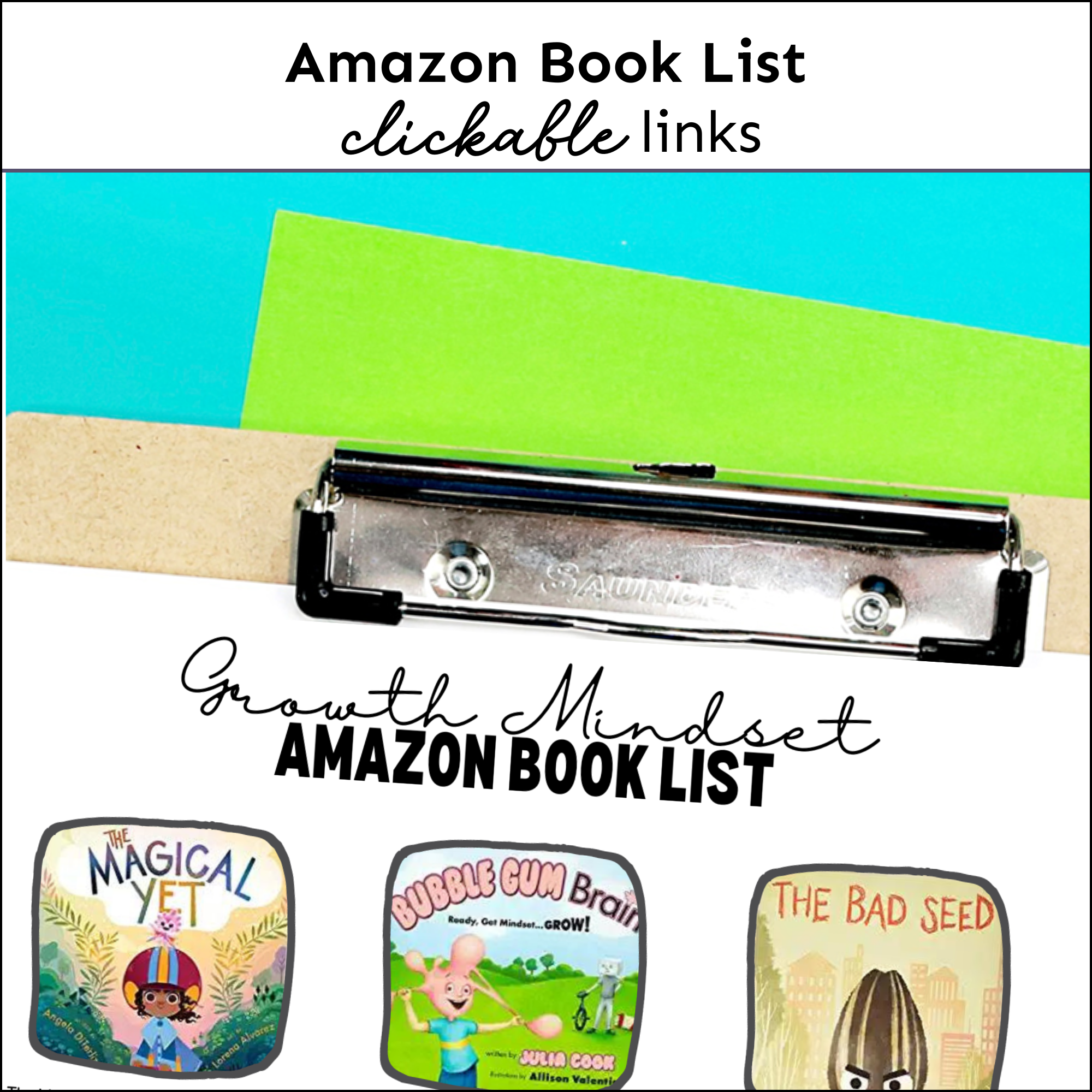 Growth Mindset Social Emotional Learning Unit (ages 3 - 8)