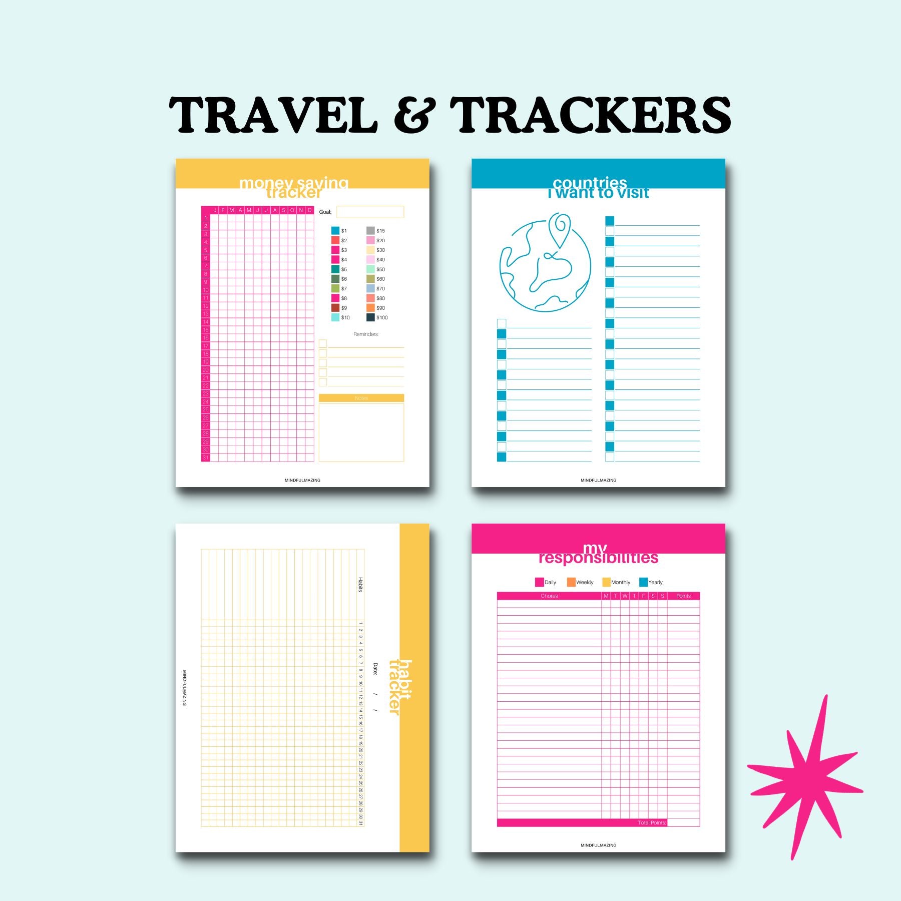 Teenage Growth Mindset Kit & Planner