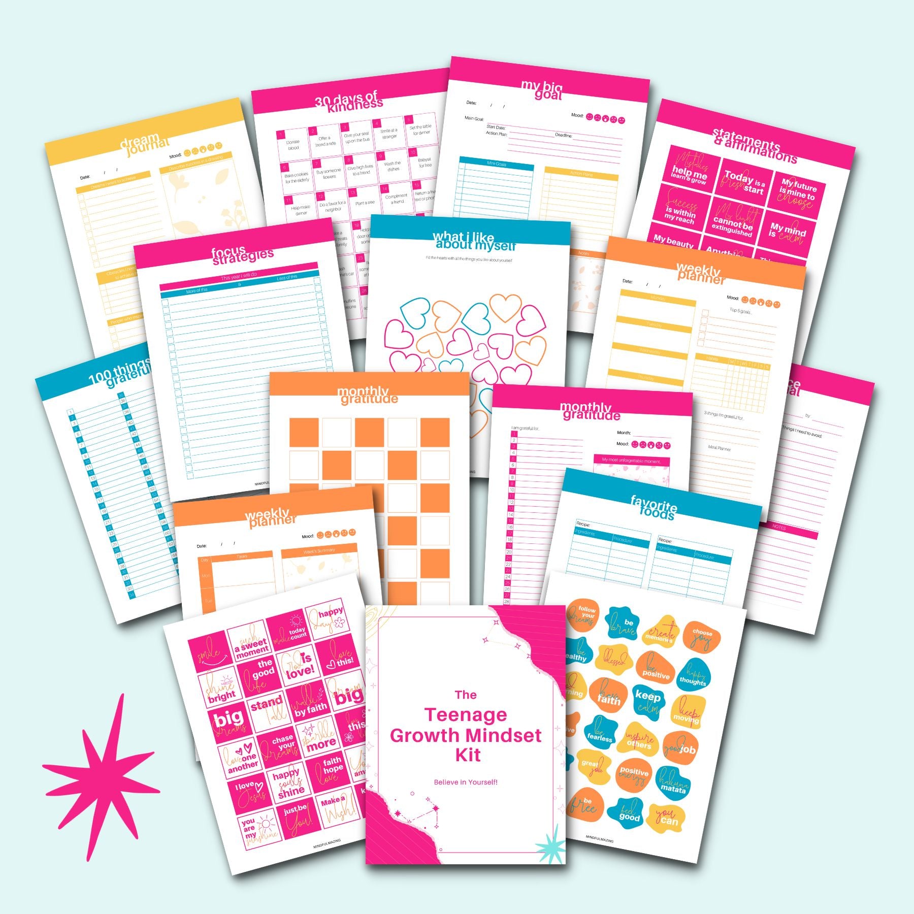Teenage Growth Mindset Kit & Planner